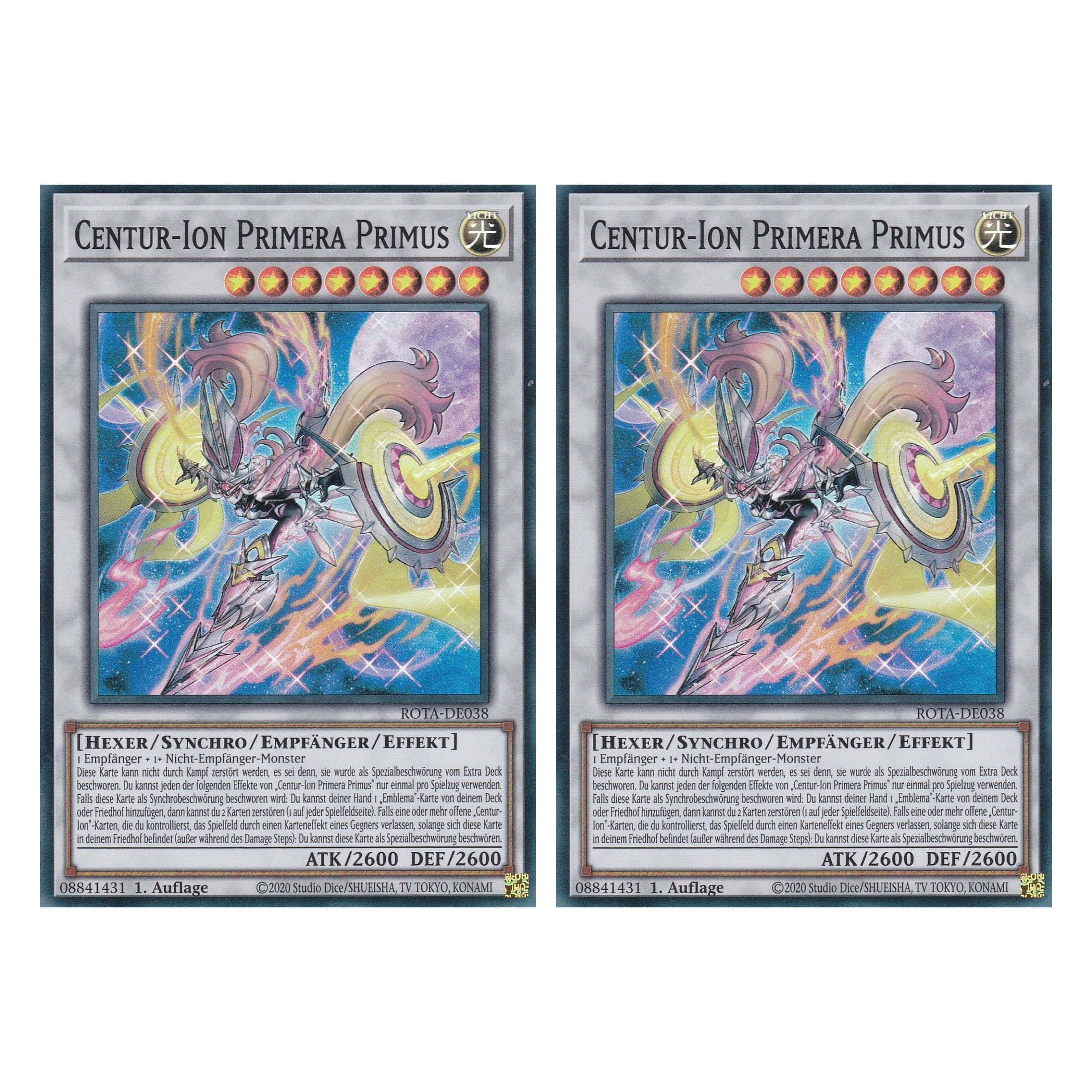 Centur-Ion Primera Primus - ROTA-DE038 - Super Rare - Deutsch - 1. Auflage - Rage of the Abyss - Duo Set (2 Stück) - Yu-Gi-Oh!