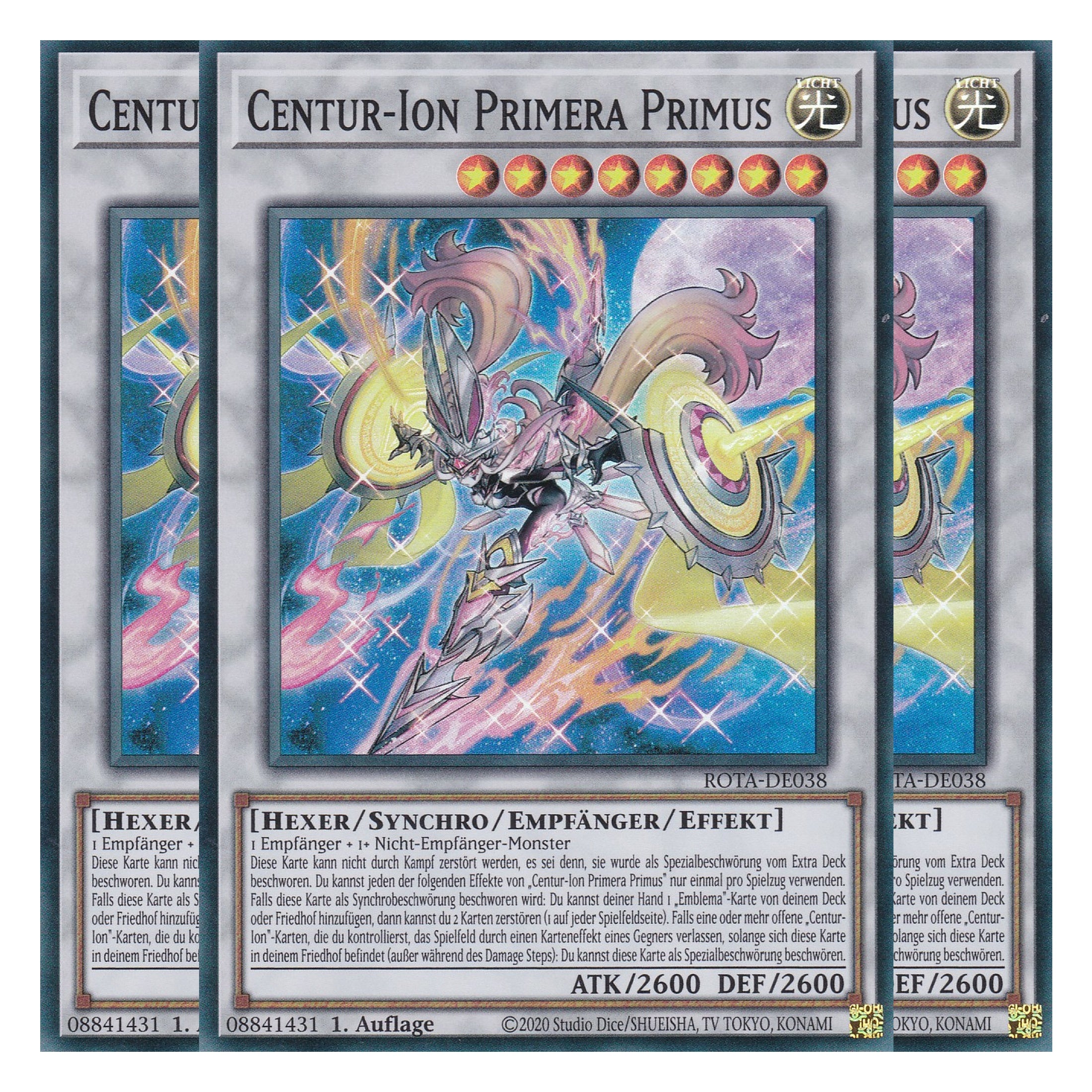 Centur-Ion Primera Primus - ROTA-DE038 - Super Rare - Deutsch - 1. Auflage - Rage of the Abyss - Playset (3 Kopien) - Yu-Gi-Oh!