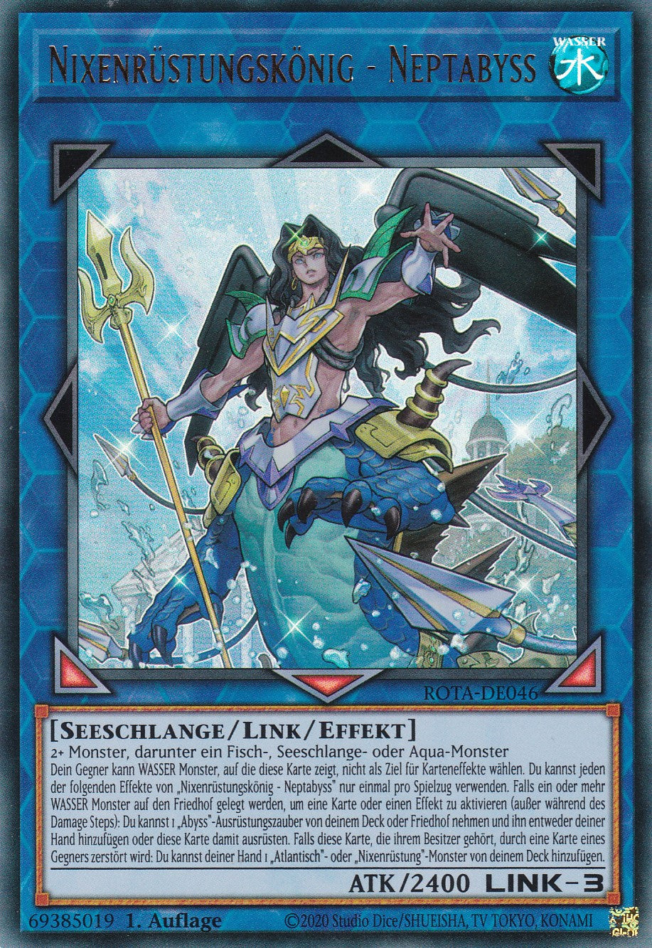 Nixenrüstungskönig - Neptabyss - ROTA-DE046 - Ultra Rare - Deutsch - 1. Auflage - Rage of the Abyss