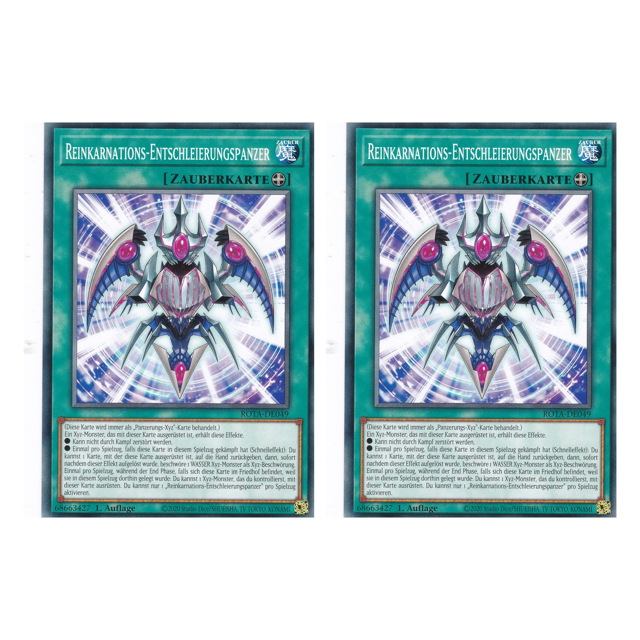 Reincarnation Unveiling Mail - ROTA-DE049 - Common - Deutsch - 1. Auflage - Rage of the Abyss - Duo Set (2 Stück) - Yu-Gi-Oh!