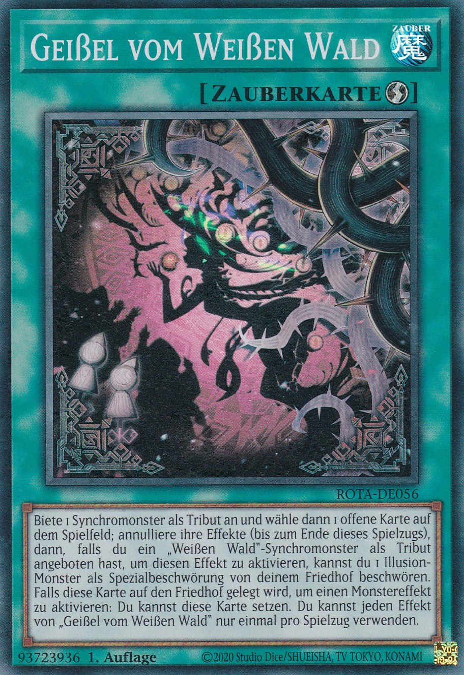 Geißel vom Weißen Wald - ROTA-DE056 - Super Rare - Deutsch - 1. Auflage - Rage of the Abyss