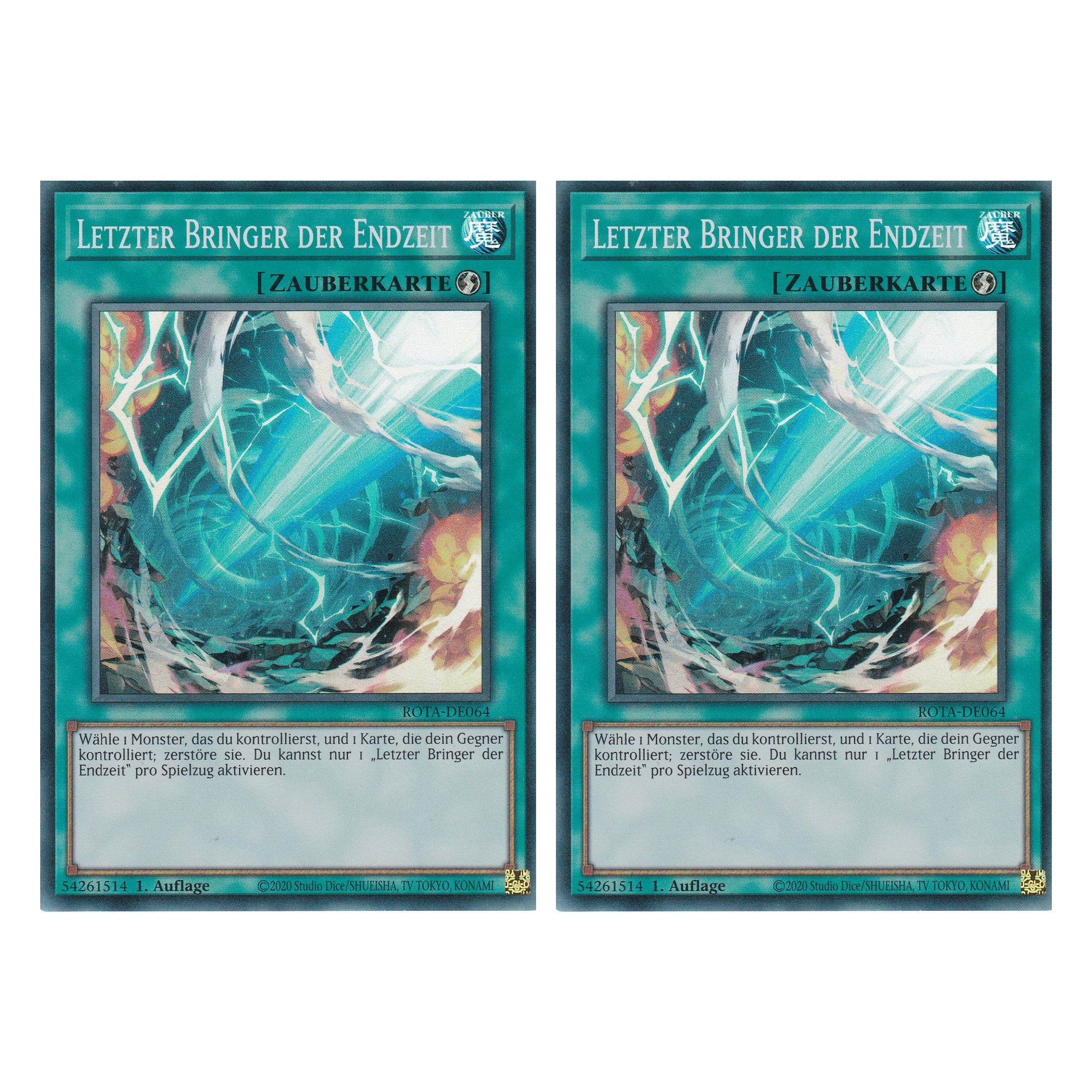 Letzter Bringer der Endzeit - ROTA-DE064 - Super Rare - Deutsch - 1. Auflage - Rage of the Abyss - Duo Set (2 Stück) - Yu-Gi-Oh!