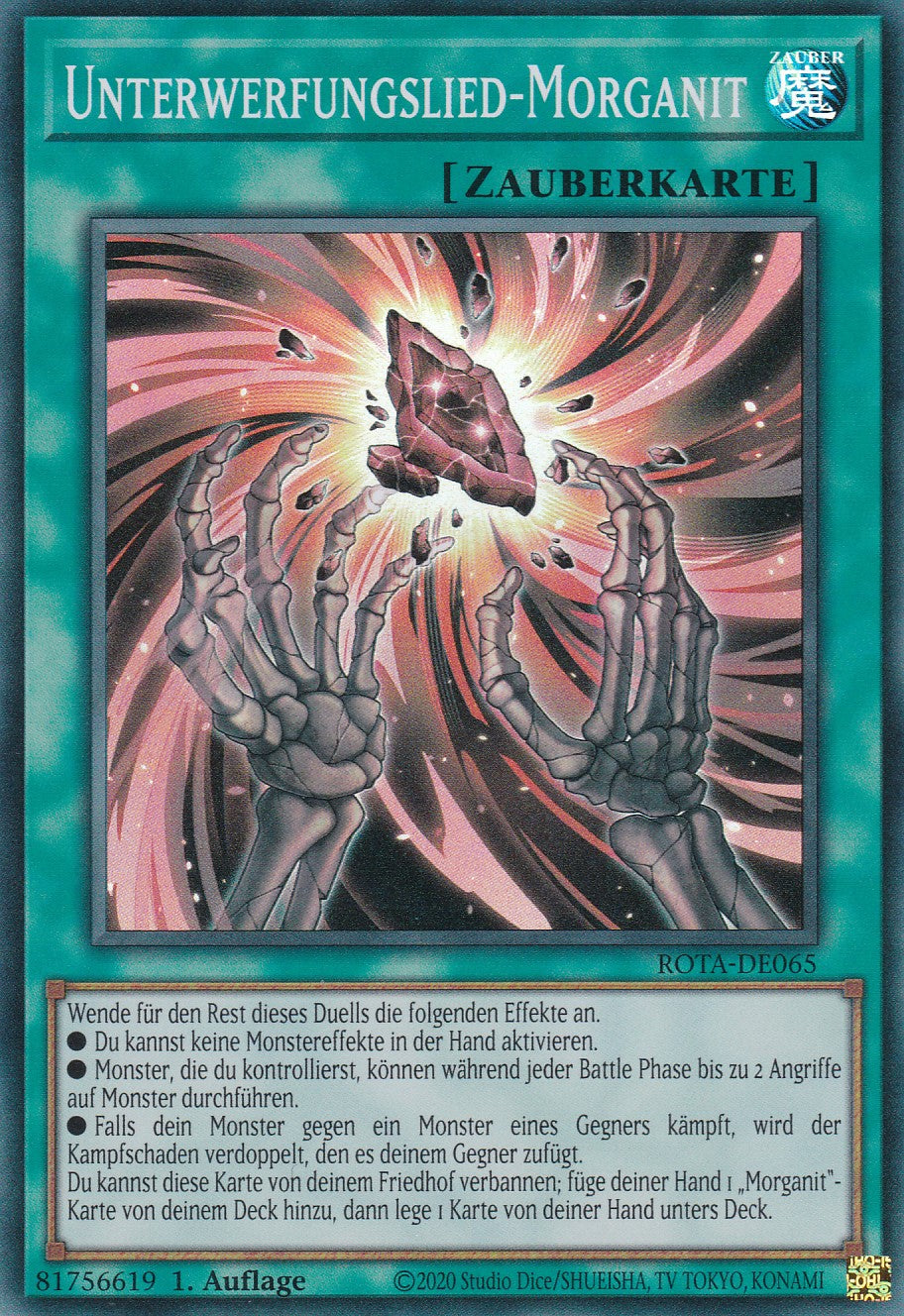 Unterwerfungslied-Morganit - ROTA-DE065 - Super Rare - Deutsch - 1. Auflage - Rage of the Abyss