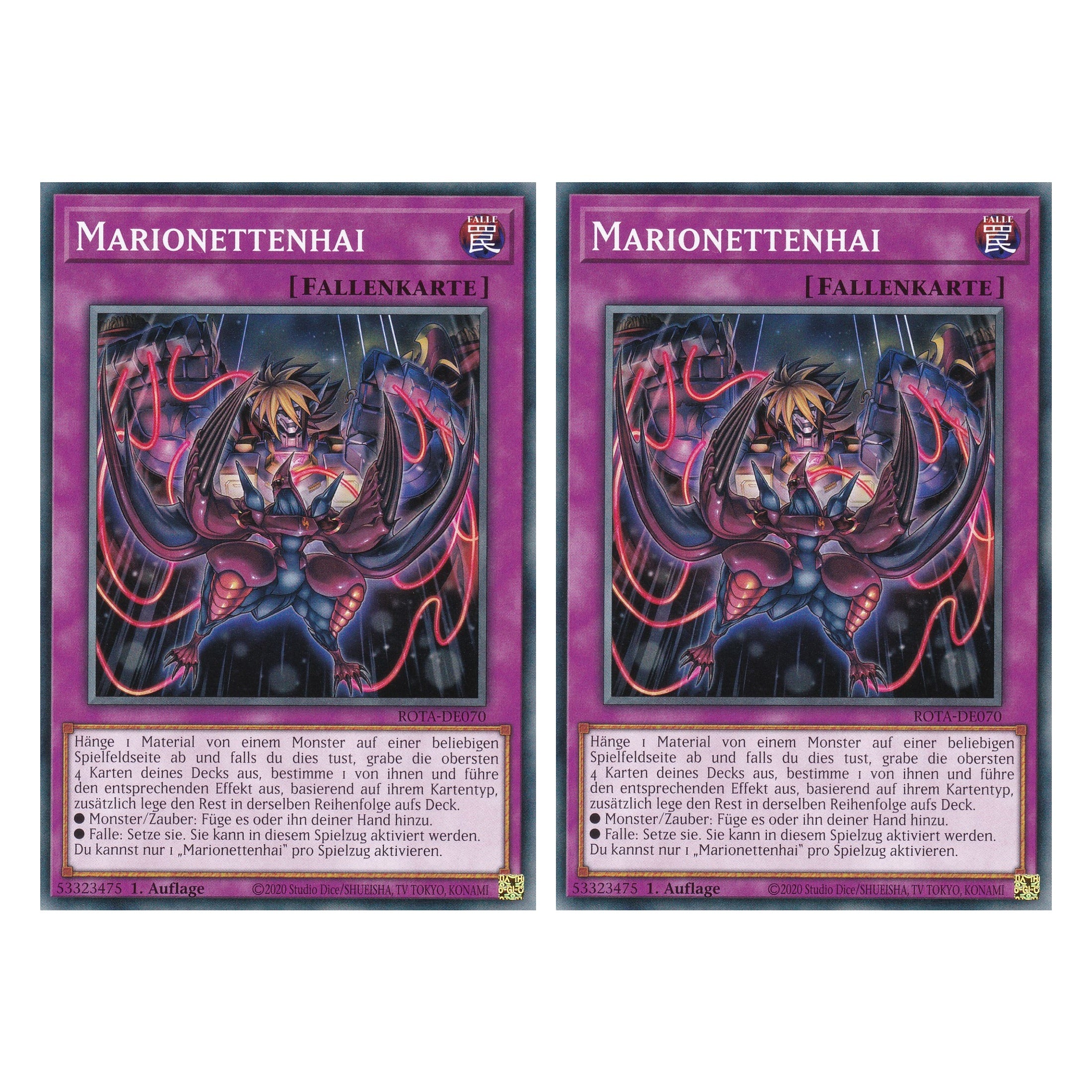 Marionettenhai - ROTA-DE070 - Common - Deutsch - 1. Auflage - Rage of the Abyss - Duo Set (2 Stück) - Yu-Gi-Oh!