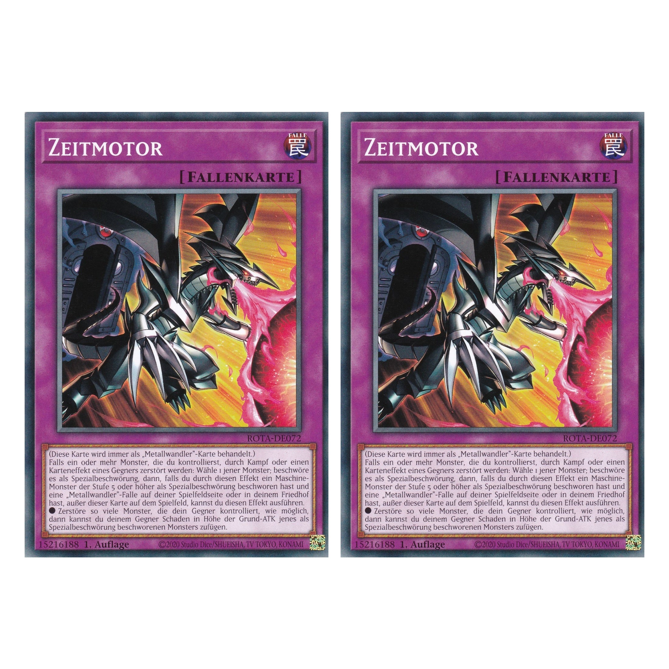 Zeitmotor - ROTA-DE072 - Common - Deutsch - 1. Auflage - Rage of the Abyss - Duo Set (2 Stück) - Yu-Gi-Oh!