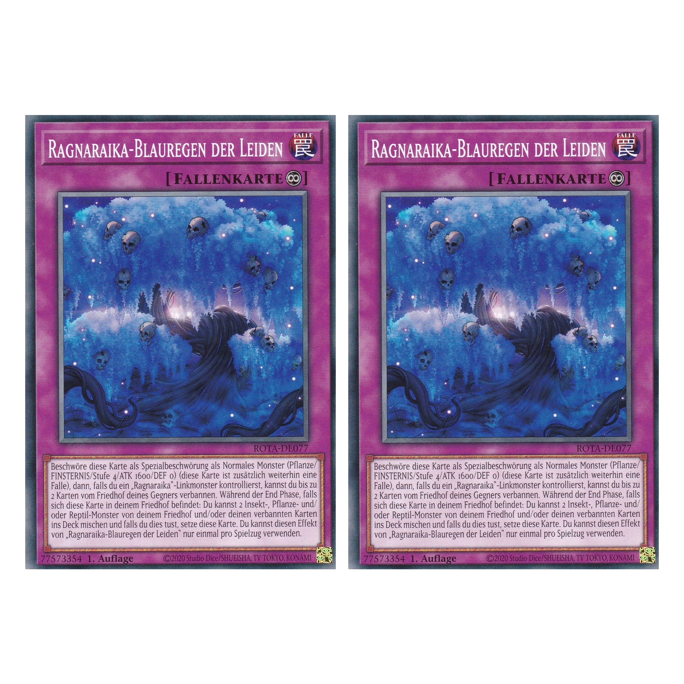Ragnaraika-Blauregen der Leiden - ROTA-DE077 - Common - Deutsch - 1. Auflage - Rage of the Abyss - Duo Set (2 Stück) - Yu-Gi-Oh!
