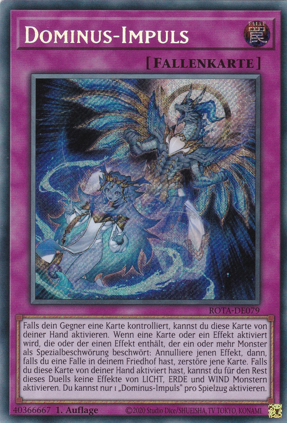 Dominus-Impuls - ROTA-DE079 - Secret Rare - Deutsch - 1. Auflage - Rage of the Abyss