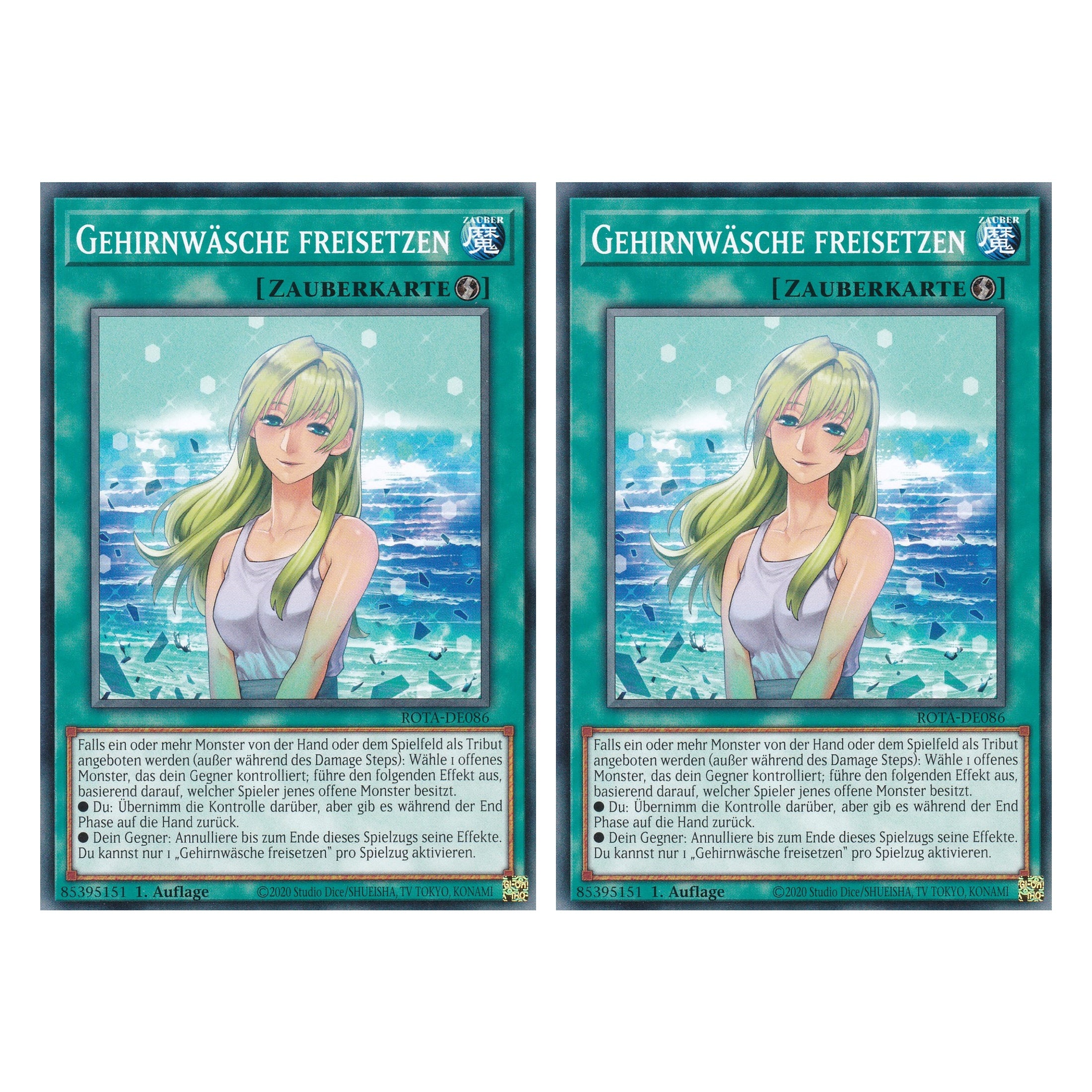 Gehirnwäsche freisetzen - ROTA-DE086 - Common - Deutsch - 1. Auflage - Rage of the Abyss - Duo Set (2 Stück) - Yu-Gi-Oh!