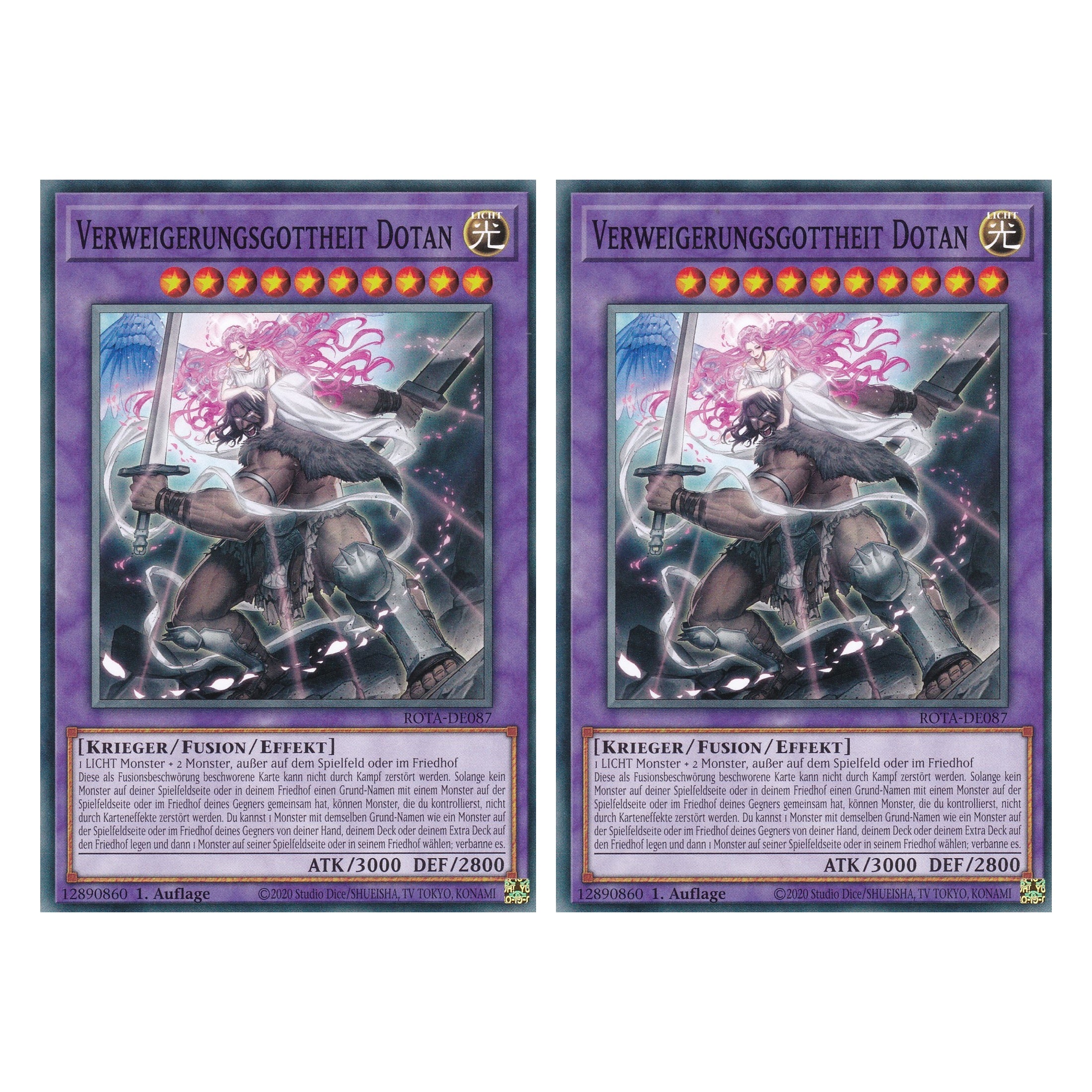 Verweigerungsgottheit Dotan - ROTA-DE087 - Common - Deutsch - 1. Auflage - Rage of the Abyss - Duo Set (2 Stück) - Yu-Gi-Oh!