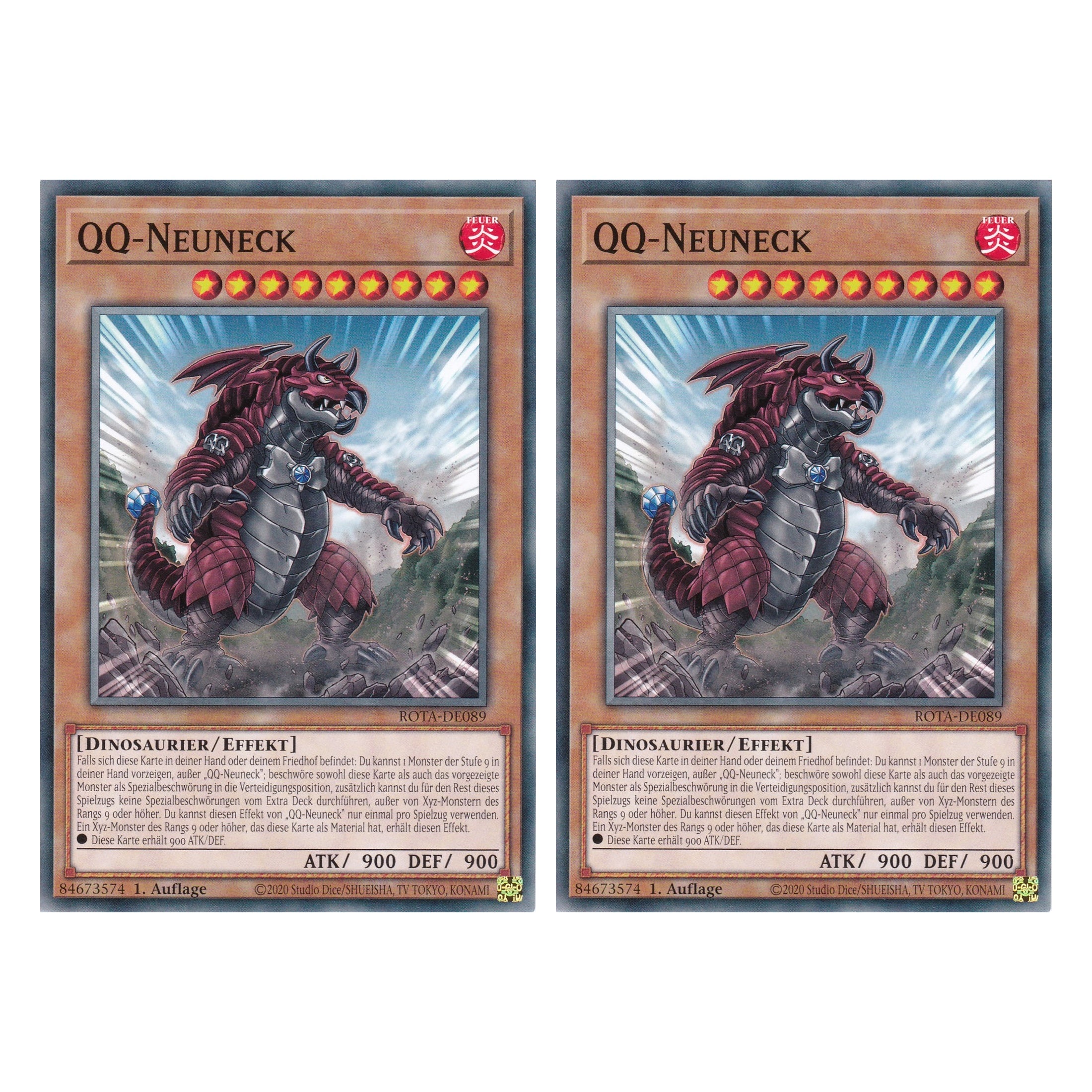 QQ-Neuneck - ROTA-DE089 - Common - Deutsch - 1. Auflage - Rage of the Abyss - Duo Set (2 Stück) - Yu-Gi-Oh!