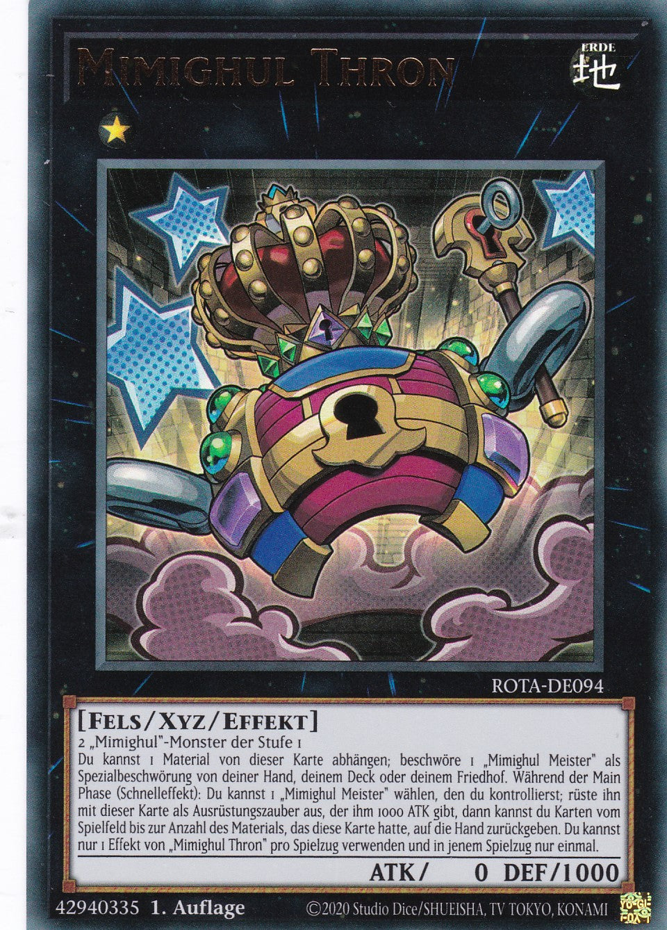 Mimighul Thron - ROTA-DE094 - Ultra Rare - Deutsch - 1. Auflage - Rage of the Abyss