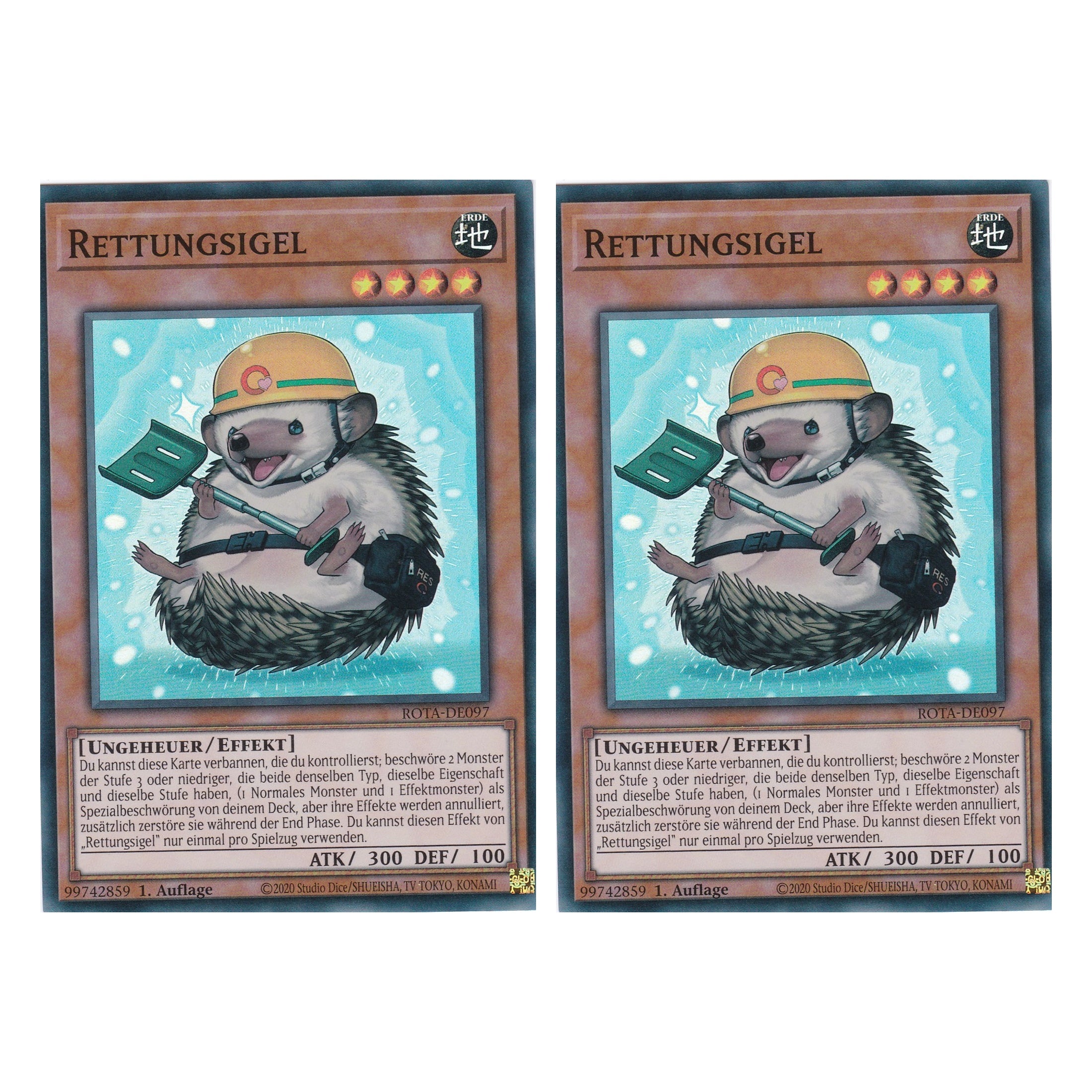 Rettungsigel - ROTA-DE097 - Super Rare - Deutsch - 1. Auflage - Rage of the Abyss - Duo Set (2 Stück) - Yu-Gi-Oh!