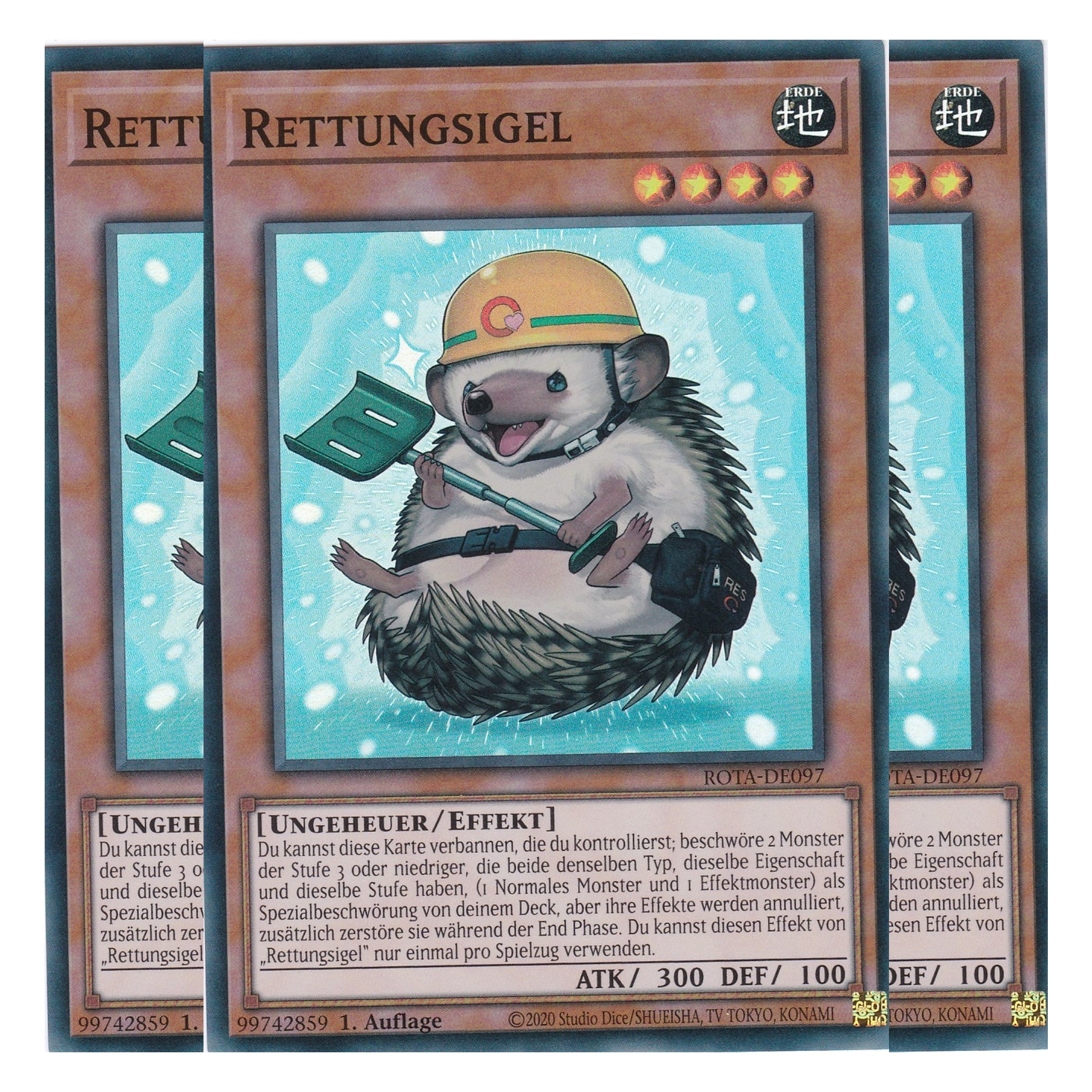Rettungsigel - ROTA-DE097 - Super Rare - Deutsch - 1. Auflage - Rage of the Abyss - Playset (3 Kopien) - Yu-Gi-Oh!