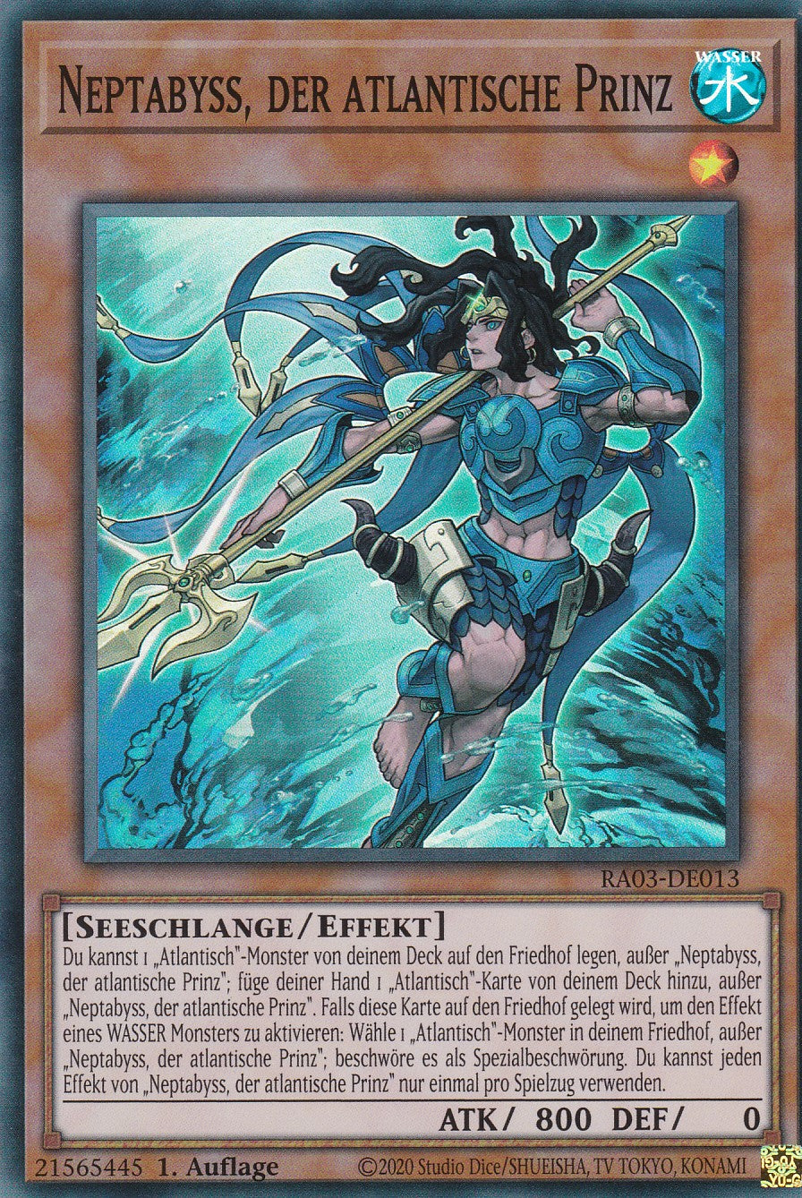 Neptabyss, der atlantische Prinz - RA03-DE013 - Super Rare - Deutsch - 1. Auflage - Quarter Century Bonanza