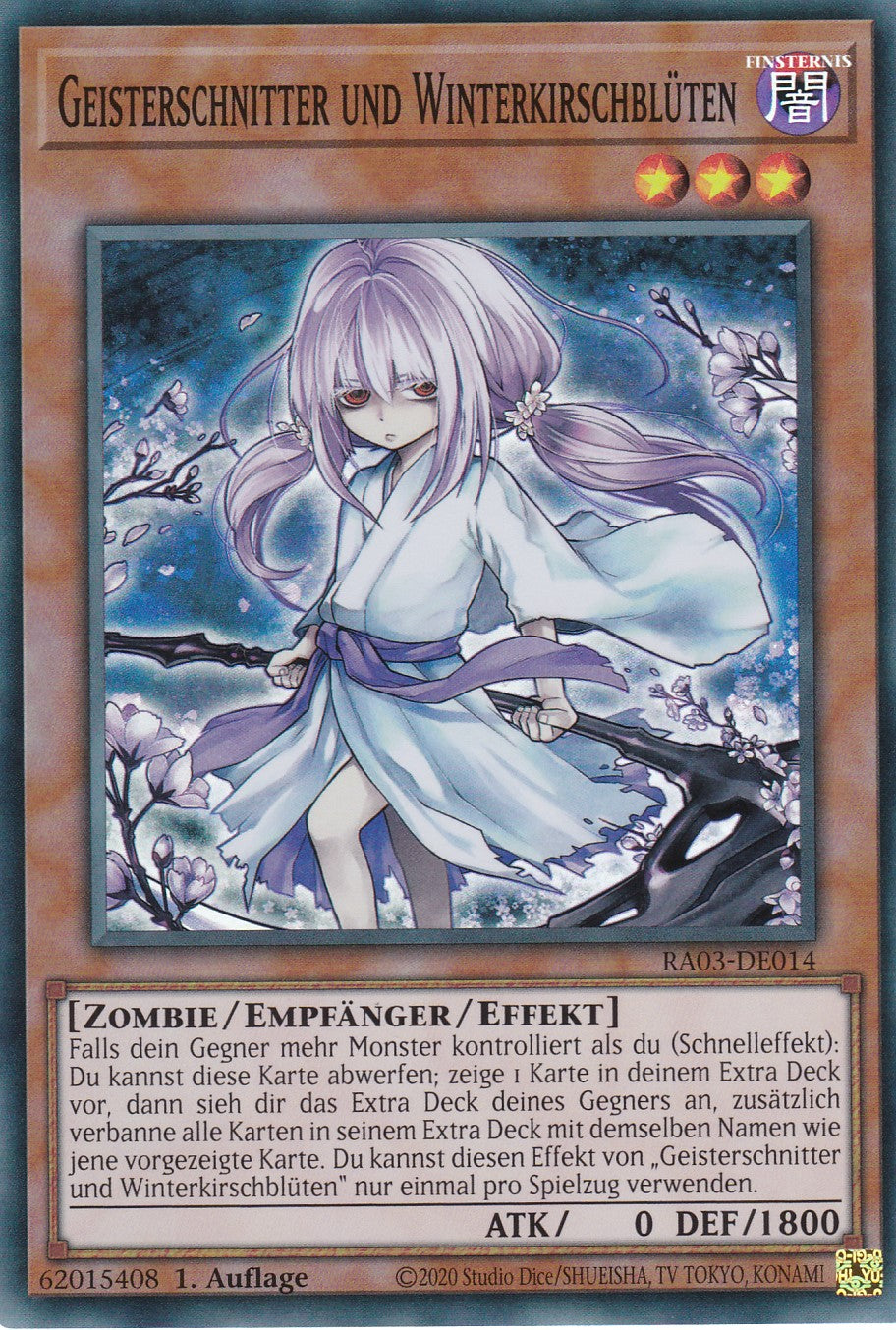 Geisterschnitter und Winterkirschblüten - RA03-DE014 - Super Rare - Deutsch - 1. Auflage - Quarter Century Bonanza