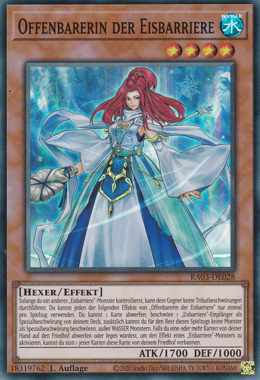 Offenbarerin der Eisbarriere - RA03-DE028 - Super Rare - Deutsch - 1. Auflage - Quarter Century Bonanza