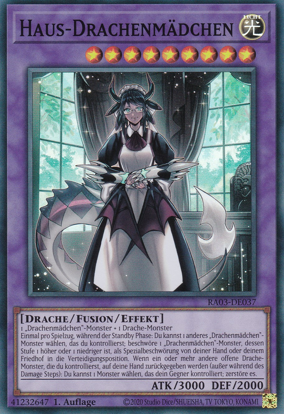 Haus-Drachenmädchen - RA03-DE037 - Super Rare - Deutsch - 1. Auflage - Quarter Century Bonanza