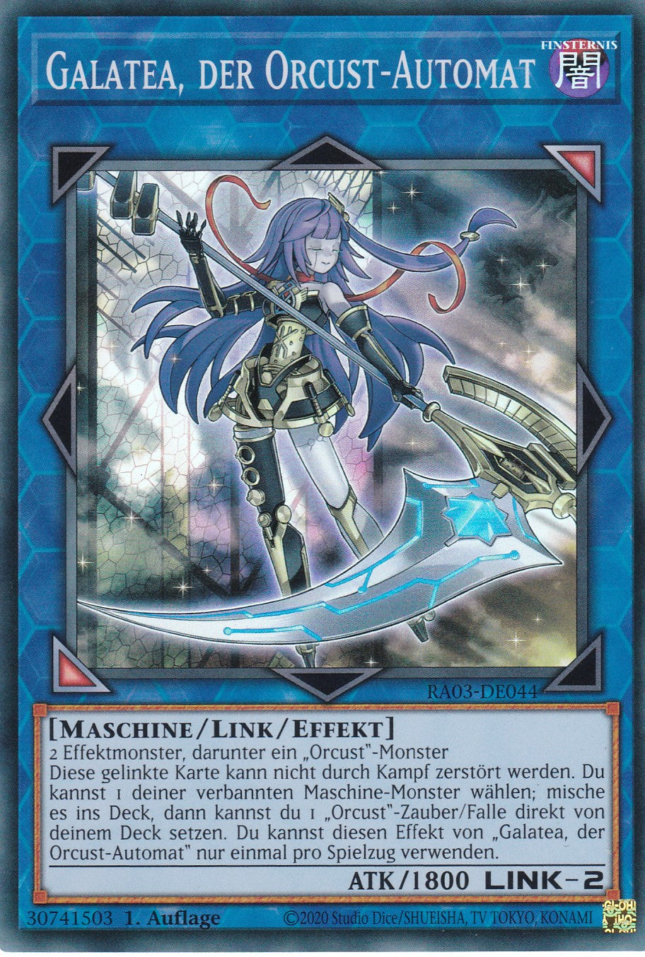 Galatea, der Orcust-Automat - RA03-DE044 - Super Rare - Deutsch - 1. Auflage - Quarter Century Bonanza