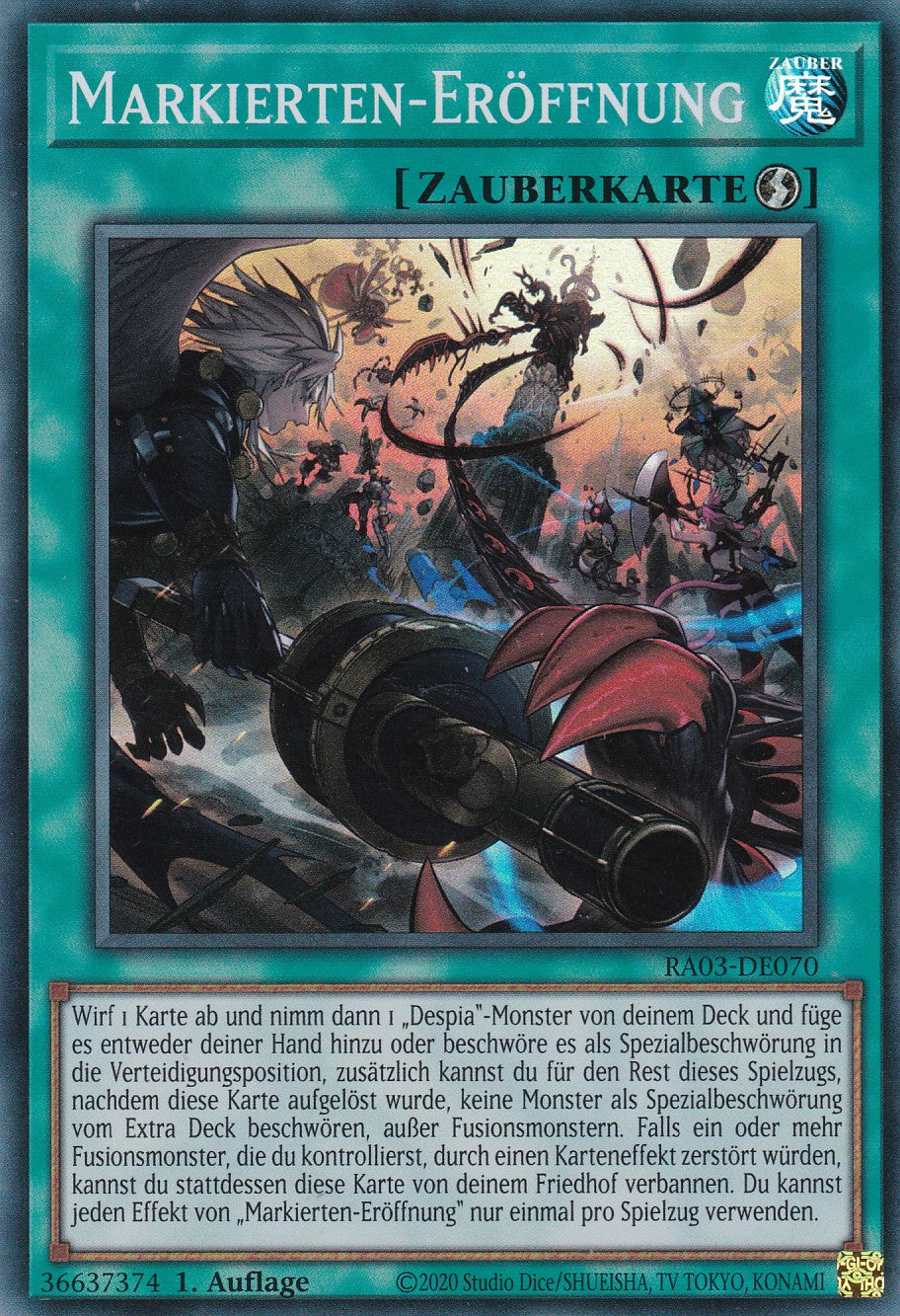 Markierten-Eröffnung - RA03-DE070 - Super Rare - Deutsch - 1. Auflage - Quarter Century Bonanza