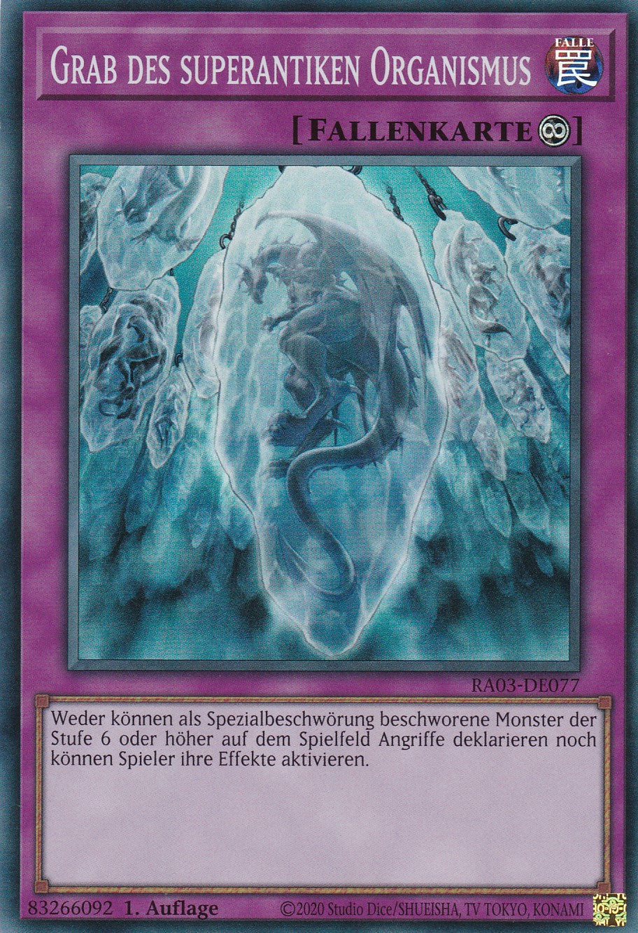 Grab des Superantiken Organismus - RA03-DE077 - Super Rare - Deutsch - 1. Auflage - Quarter Century Bonanza