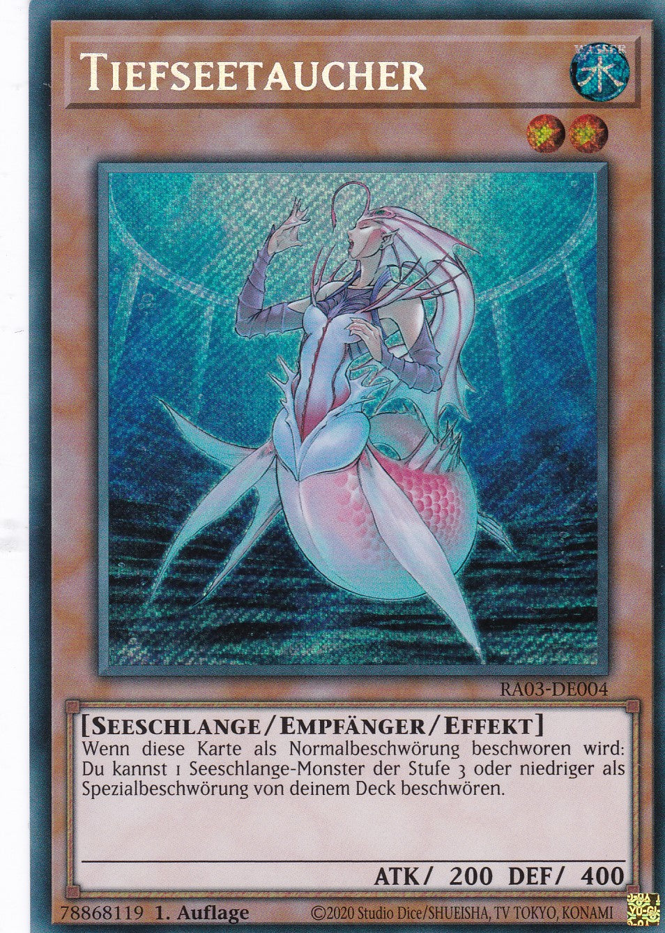 Tiefseetaucher - RA03-DE004 - Secret Rare - Deutsch - 1. Auflage - Quarter Century Bonanza