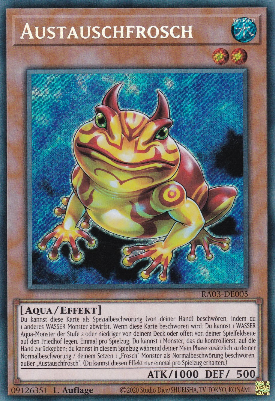 Austauschfrosch - RA03-DE005 - Secret Rare - Deutsch - 1. Auflage - Quarter Century Bonanza