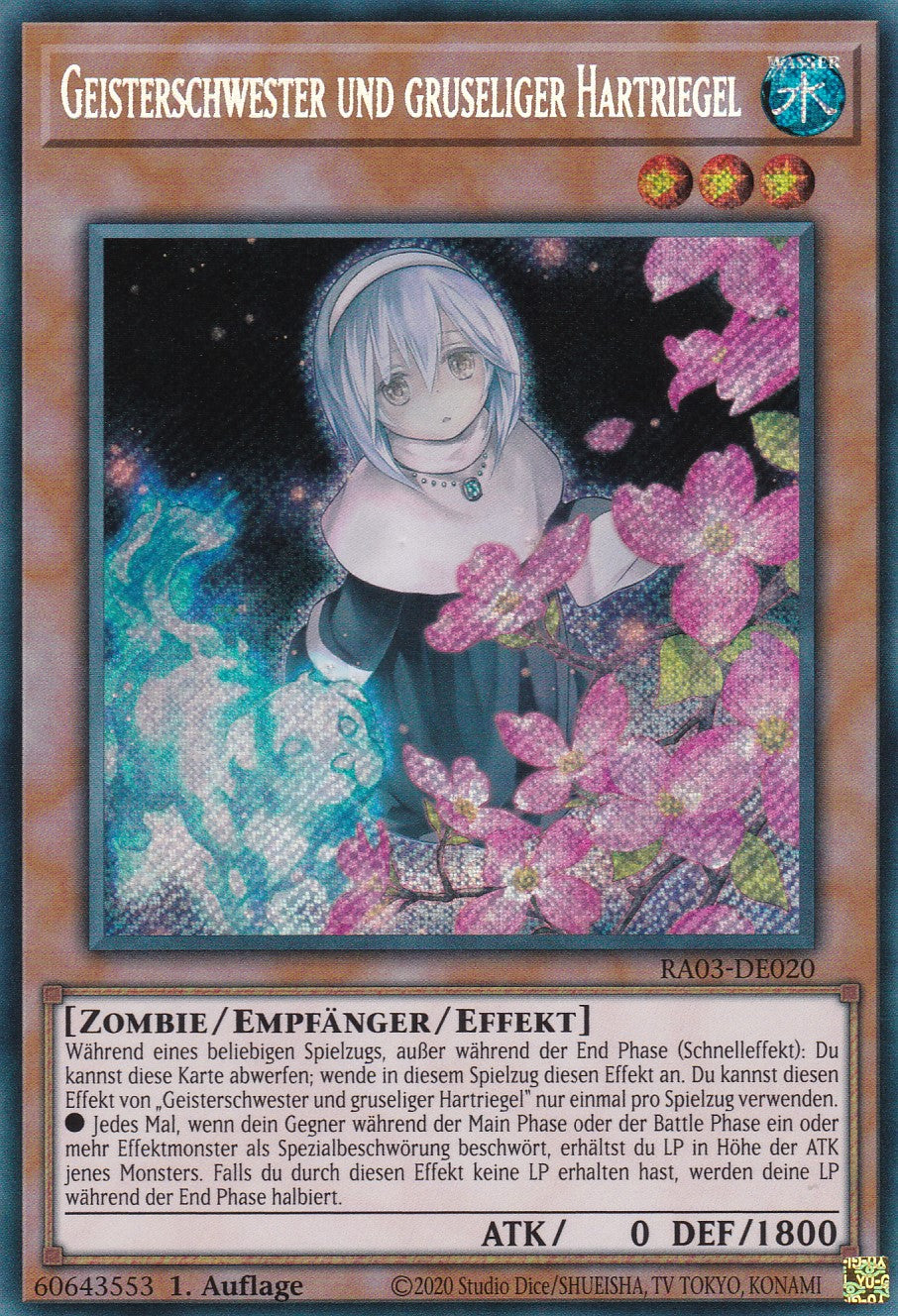 Geisterschwester und gruseliger Hartriegel - RA03-DE020 - Secret Rare - Deutsch - 1. Auflage - Quarter Century Bonanza