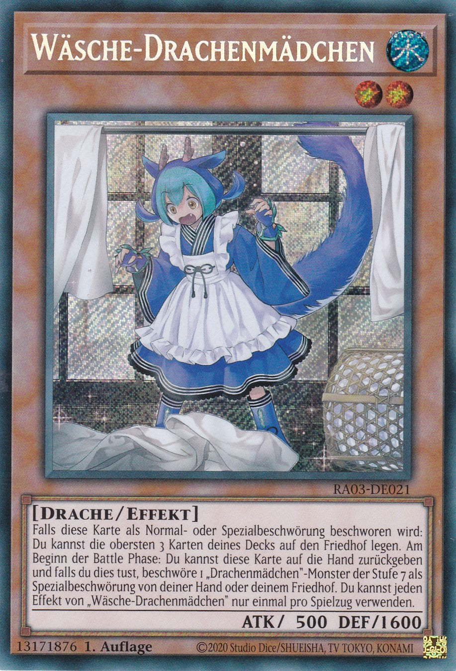 Wäsche-Drachenmädchen - RA03-DE021 - Secret Rare - Deutsch - 1. Auflage - Quarter Century Bonanza