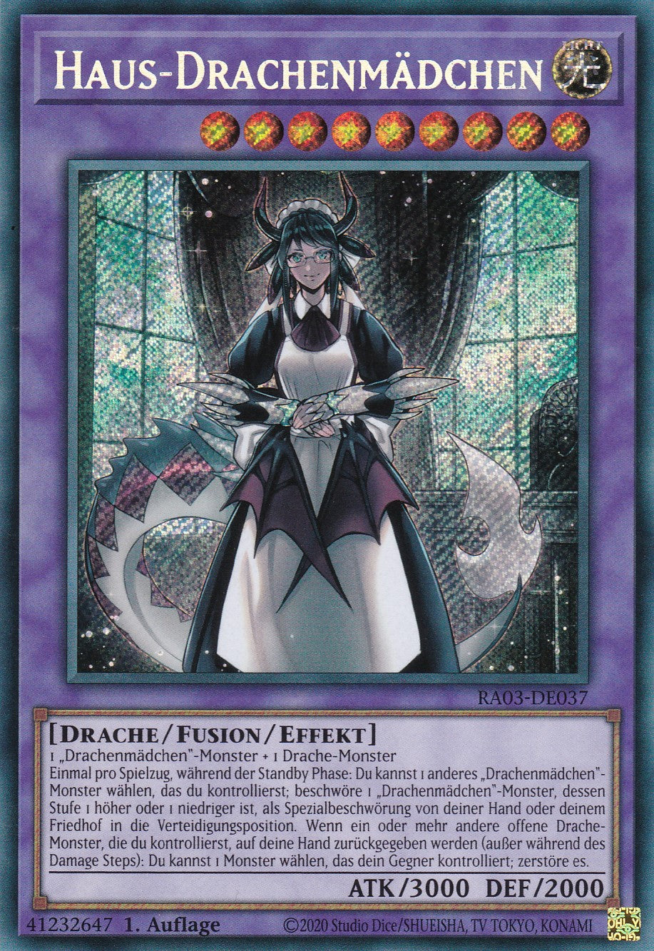 Haus-Drachenmädchen - RA03-DE037 - Secret Rare - Deutsch - 1. Auflage - Quarter Century Bonanza