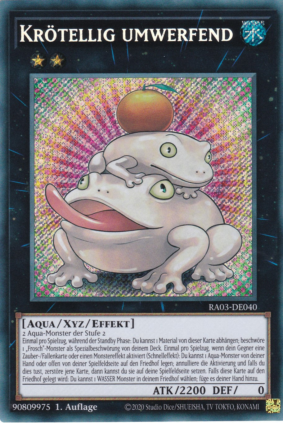 Krötellig umwerfend - RA03-DE040 - Secret Rare - Deutsch - 1. Auflage - Quarter Century Bonanza