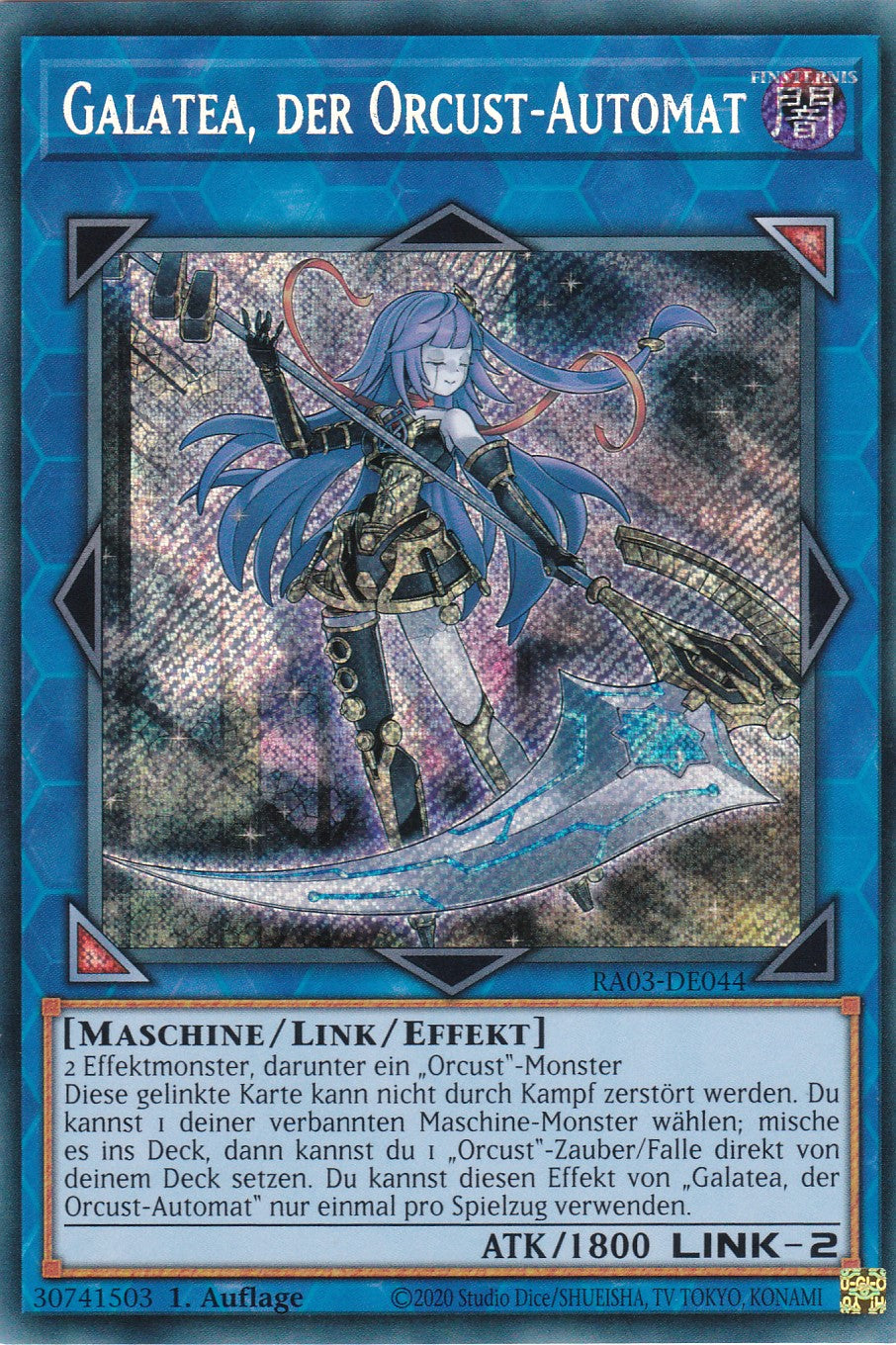 Galatea, der Orcust-Automat - RA03-DE044 - Secret Rare - Deutsch - 1. Auflage - Quarter Century Bonanza