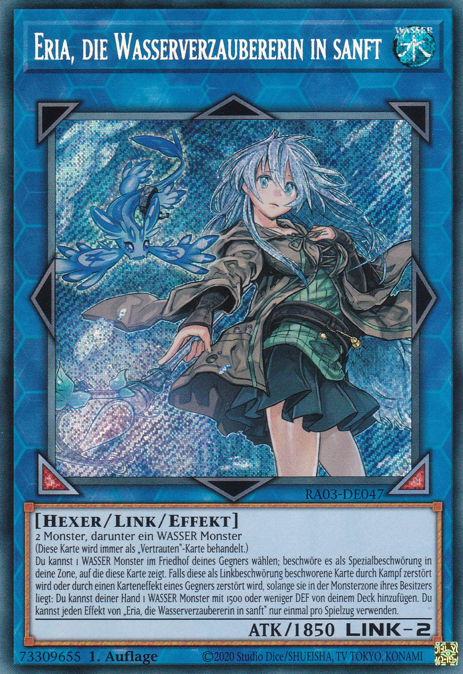 Eria, die Wasserverzaubererin in sanft - RA03-DE047 - Secret Rare - Deutsch - 1. Auflage - Quarter Century Bonanza