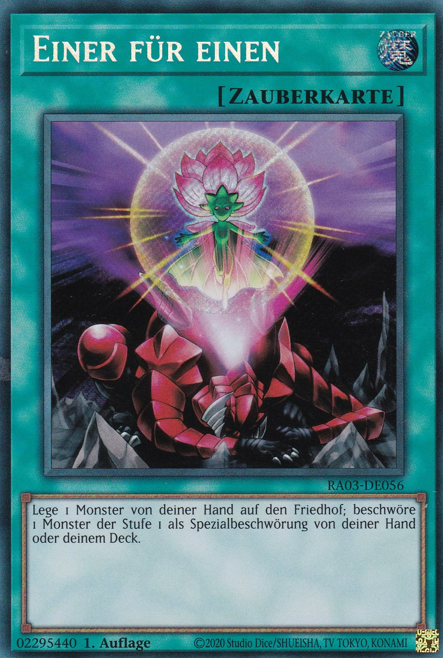 Einer für einen - RA03-DE056 - Secret Rare - Deutsch - 1. Auflage - Quarter Century Bonanza