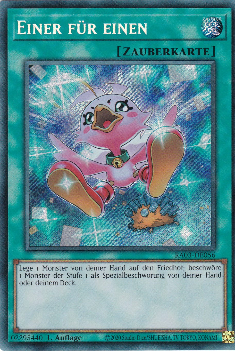 Einer für einen  - RA03-DE056 - Secret Rare - Deutsch - 1. Auflage - Quarter Century Bonanza