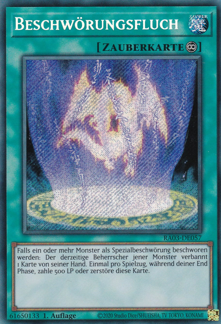Beschwörungsfluch - RA03-DE057 - Secret Rare - Deutsch - 1. Auflage - Quarter Century Bonanza