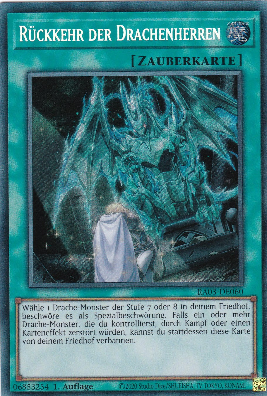 Rückkehr der Drachenherren - RA03-DE060 - Secret Rare - Deutsch - 1. Auflage - Quarter Century Bonanza