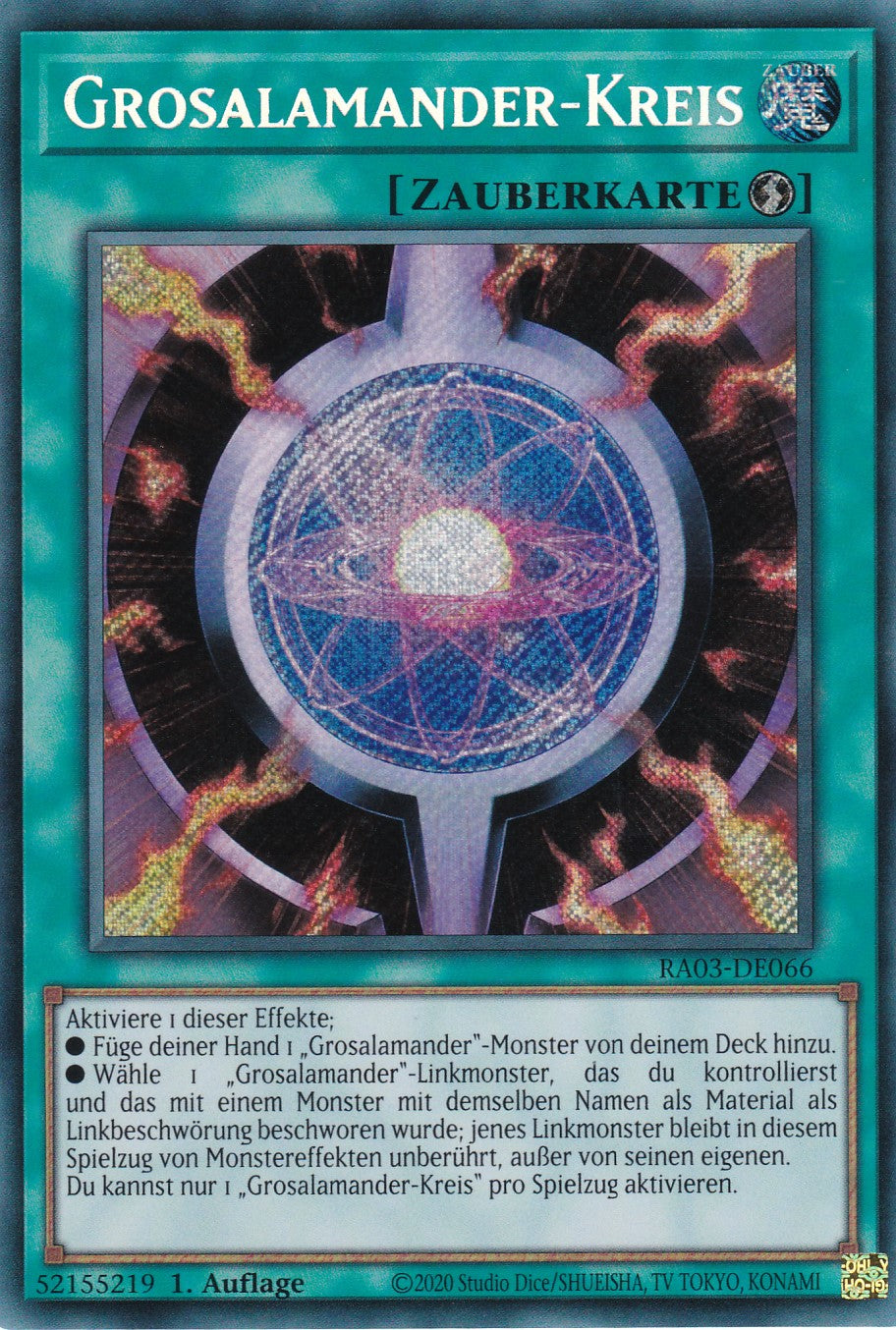 Grosalamander-Kreis - RA03-DE066 - Secret Rare - Deutsch - 1. Auflage - Quarter Century Bonanza