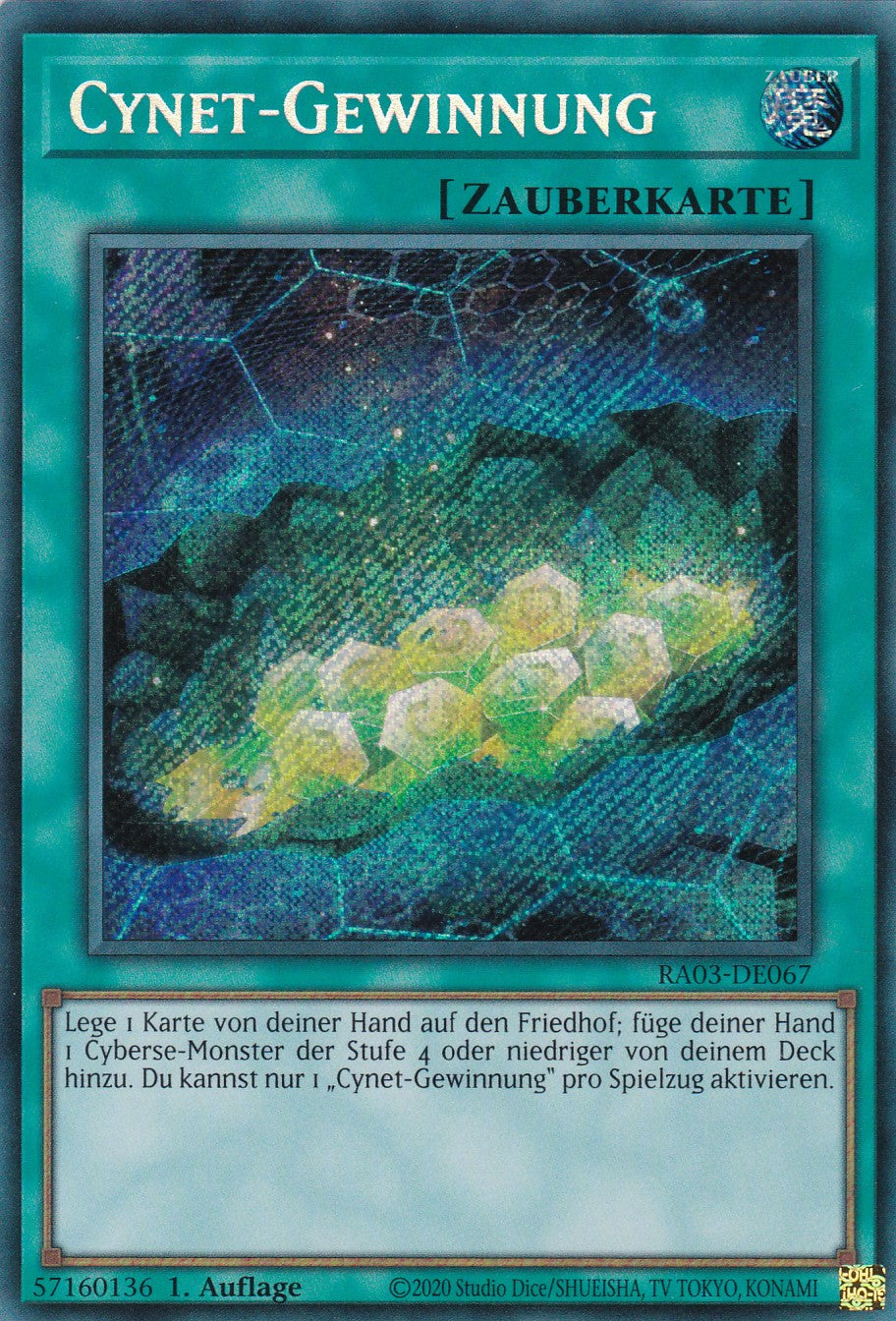 Cynet-Gewinnung - RA03-DE067 - Secret Rare - Deutsch - 1. Auflage - Quarter Century Bonanza
