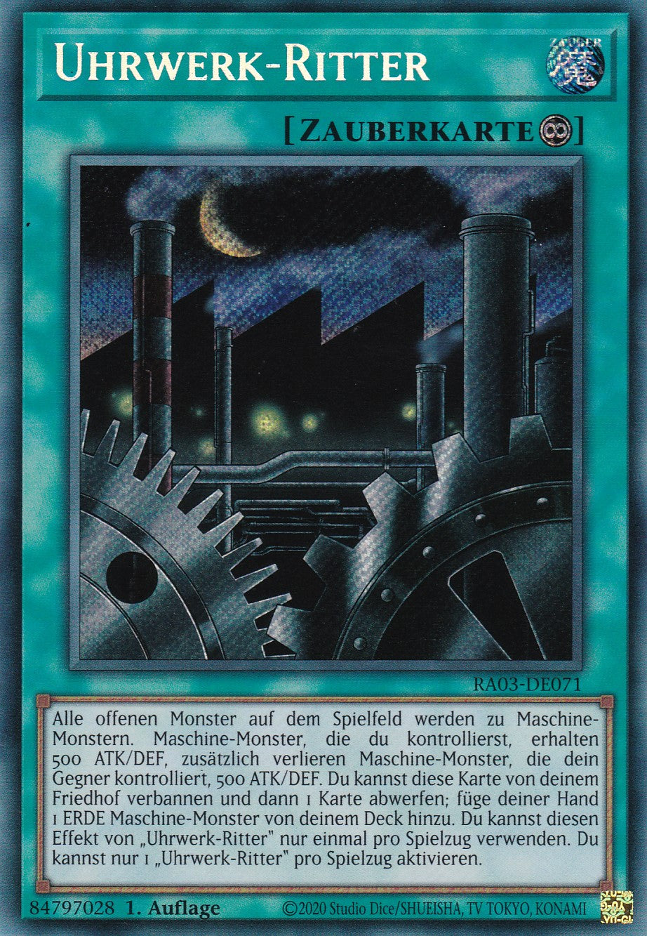 Uhrwerk-Ritter - RA03-DE071 - Secret Rare - Deutsch - 1. Auflage - Quarter Century Bonanza