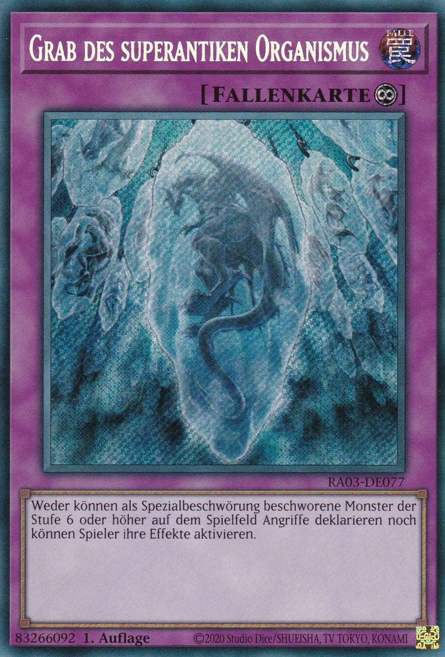 Grab des Superantiken Organismus - RA03-DE077 - Secret Rare - Deutsch - 1. Auflage - Quarter Century Bonanza