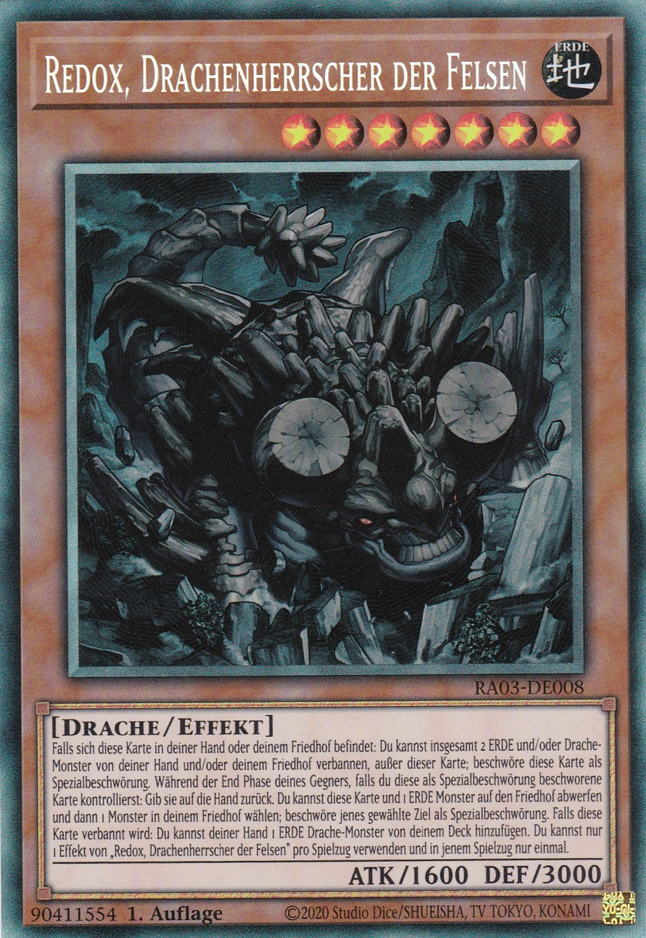 Redox, Drachenherrscher der Felsen - RA03-DE008 - Collector Rare - Deutsch - 1. Auflage - Quarter Century Bonanza