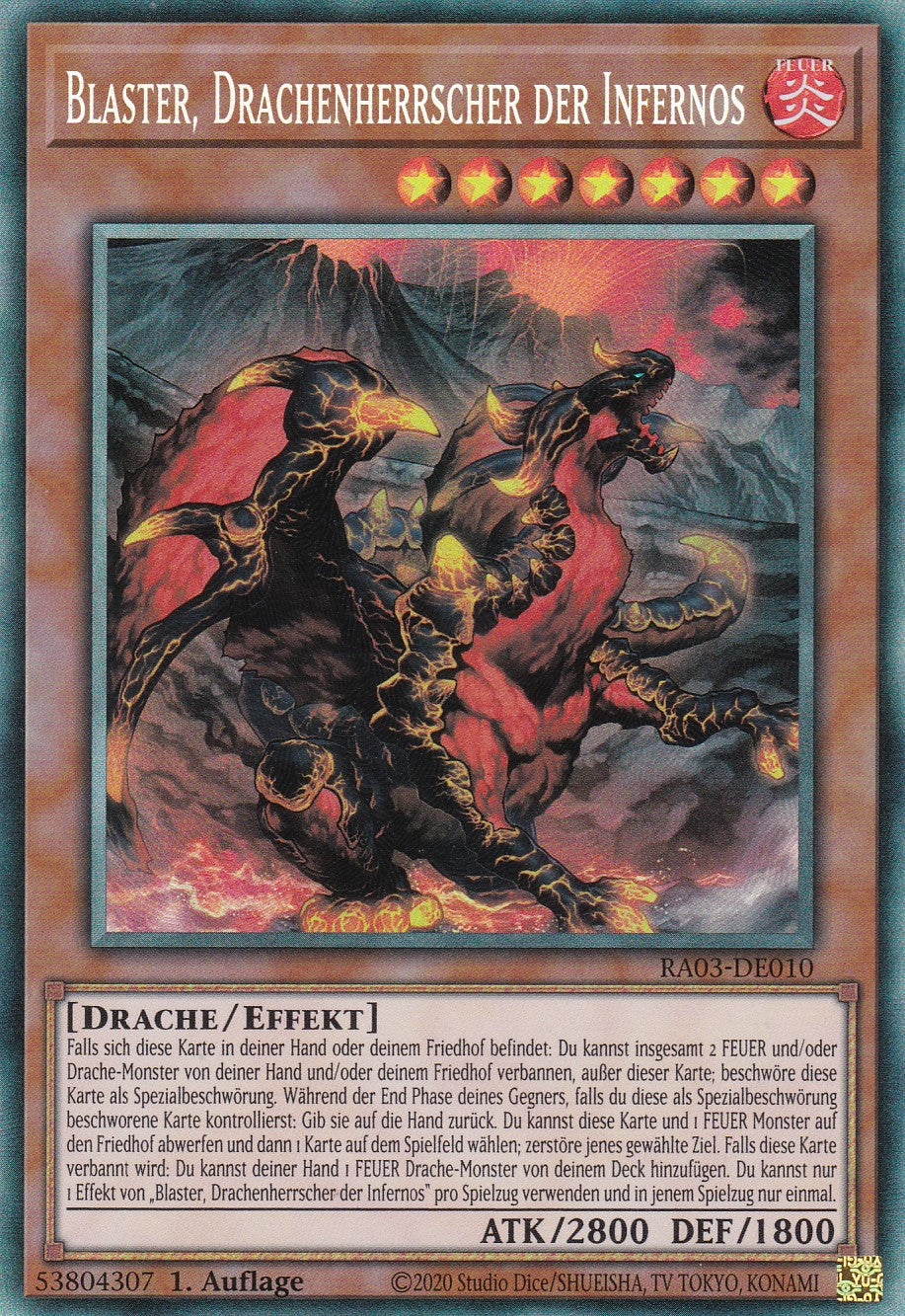 Blaster, Drachenherrscher der Infernos - RA03-DE010 - Collector Rare - Deutsch - 1. Auflage - Quarter Century Bonanza