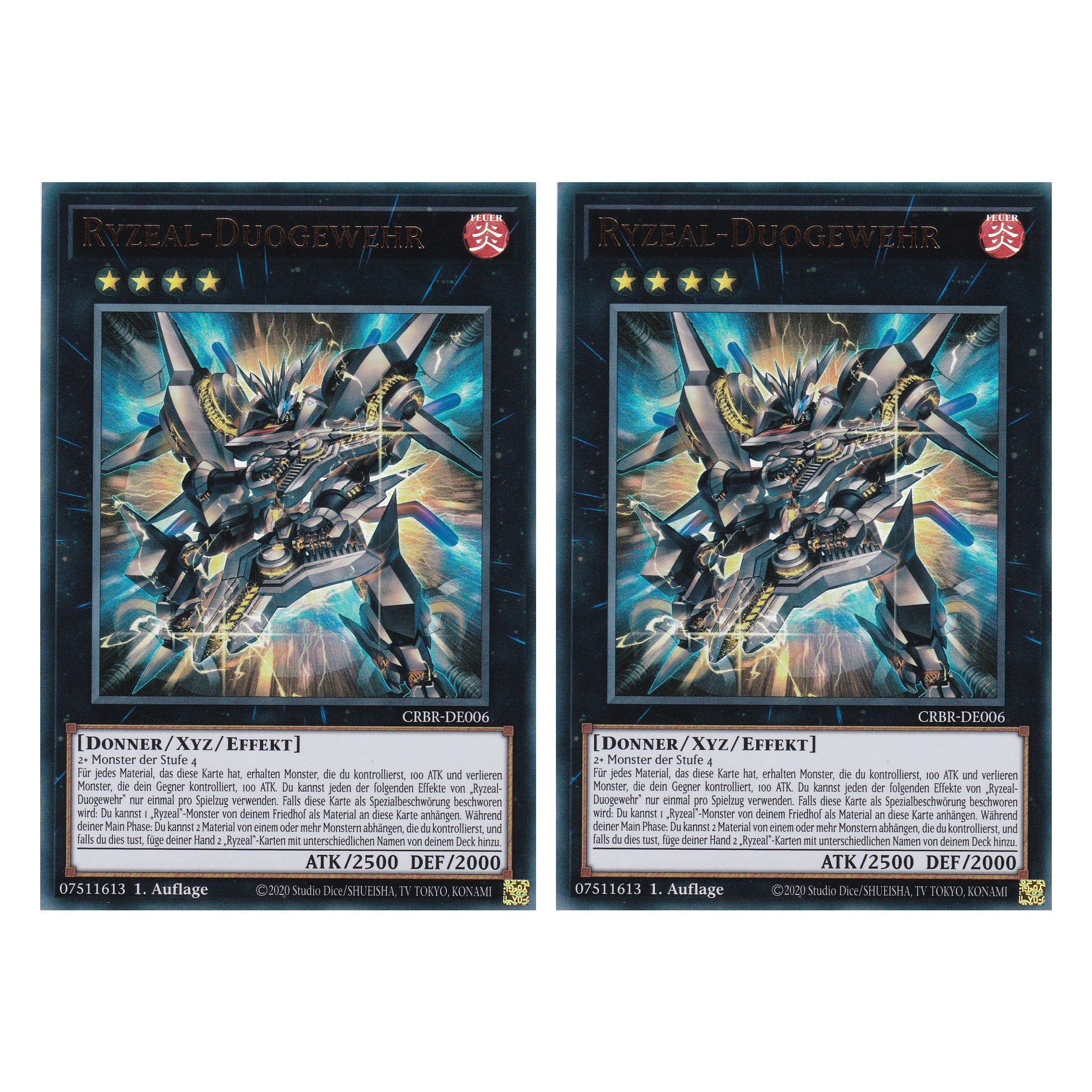 Ryzeal-Duogewehr - CRBR-DE006 - Ultra Rare - Deutsch - 1. Auflage - Crossover Breakers - Duo Set (2 Stück) - Yu-Gi-Oh!