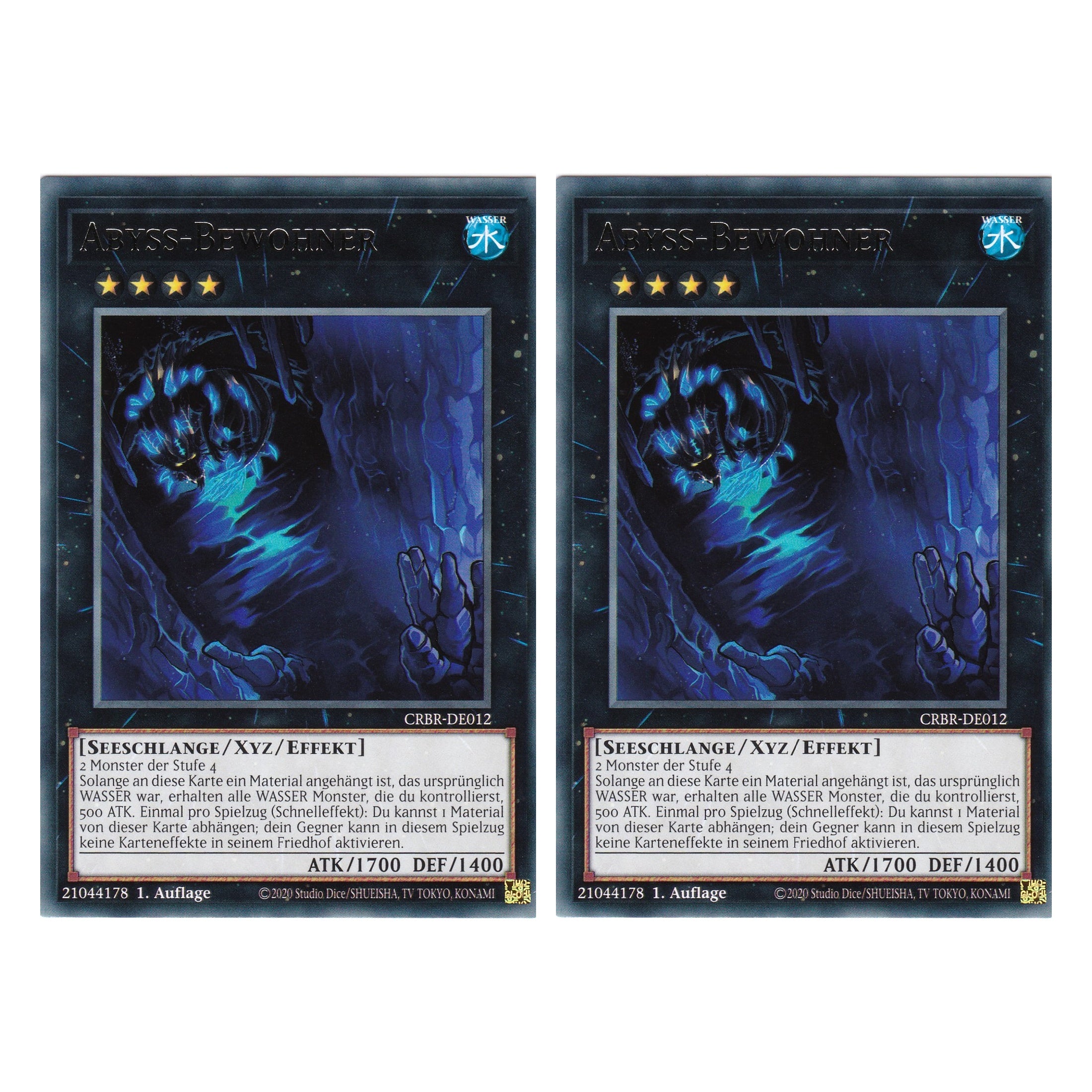 Abyss-Bewohner - CRBR-DE012 - Rare - Deutsch - 1. Auflage - Crossover Breakers - Duo Set (2 Stück) - Yu-Gi-Oh!