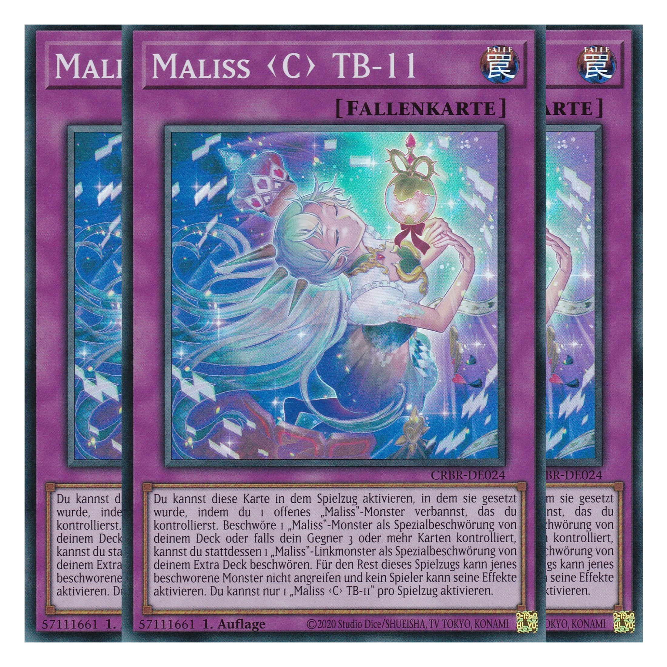 Maliss C TB-11 - CRBR-DE024 - Super Rare - Deutsch - 1. Auflage - Crossover Breakers - Playset (3 Kopien) - Yu-Gi-Oh!