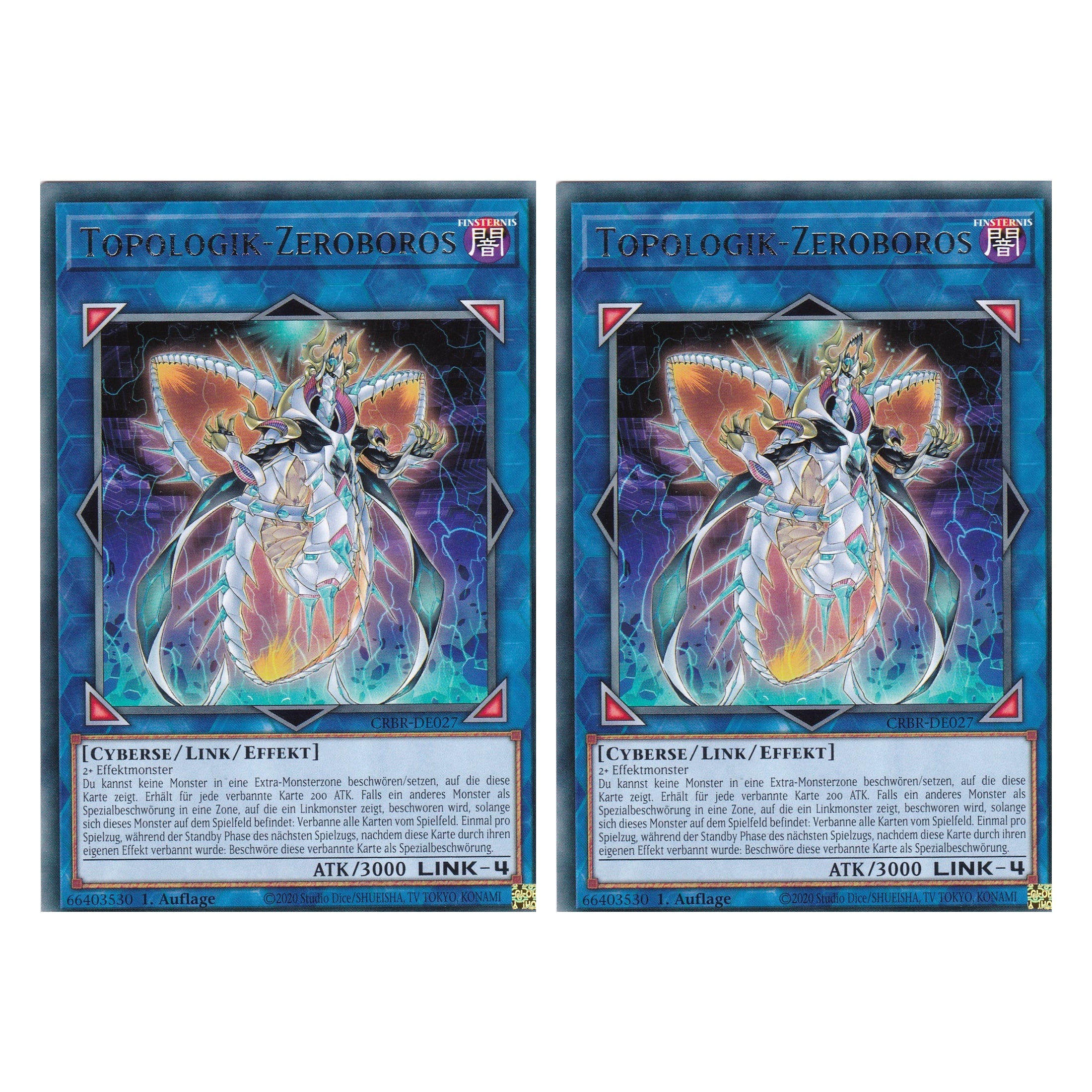 Topologik-Zeroboros - CRBR-DE027 - Rare - Deutsch - 1. Auflage - Crossover Breakers - Duo Set (2 Stück) - Yu-Gi-Oh!