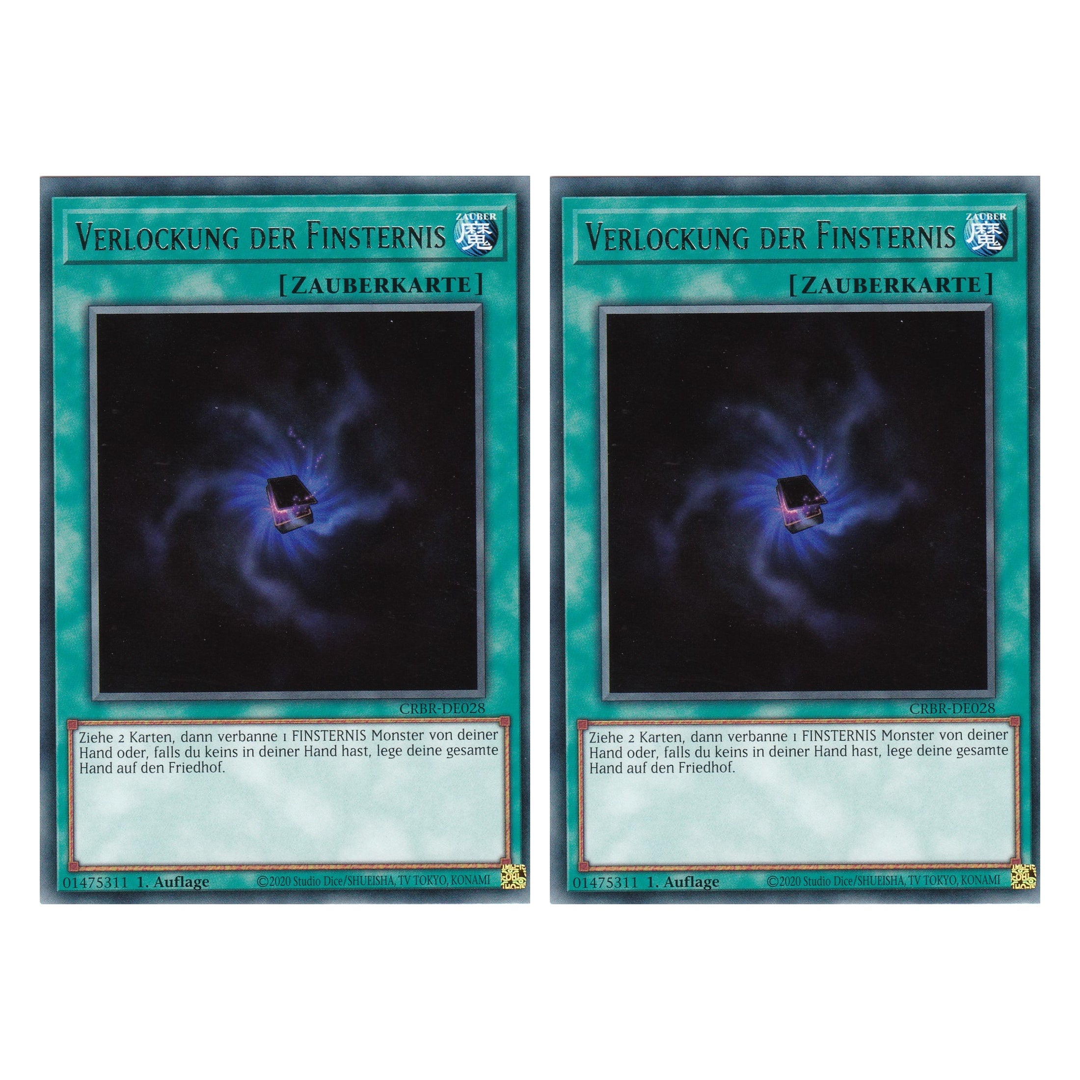 Verlockung der Finsternis - CRBR-DE028 - Rare - Deutsch - 1. Auflage - Crossover Breakers - Duo Set (2 Stück) - Yu-Gi-Oh!