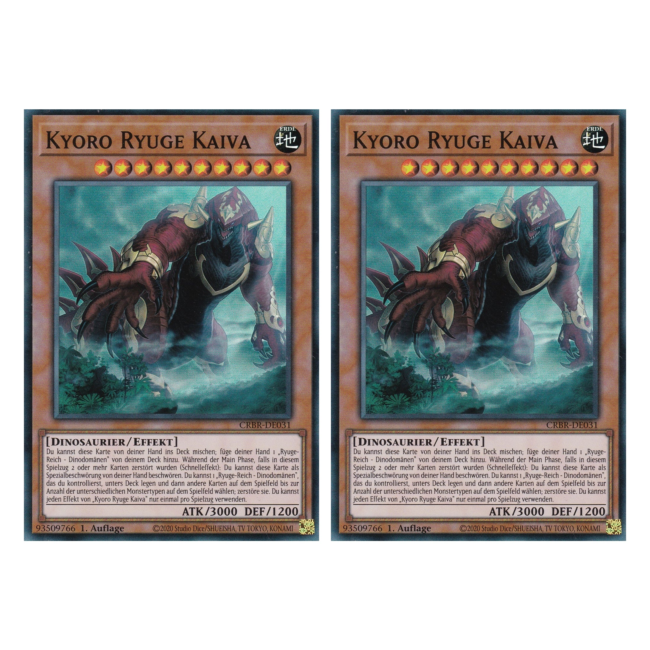 Kyoro Ryuge Kaiva - CRBR-DE031 - Super Rare - Deutsch - 1. Auflage - Crossover Breakers - Duo Set (2 Stück) - Yu-Gi-Oh!