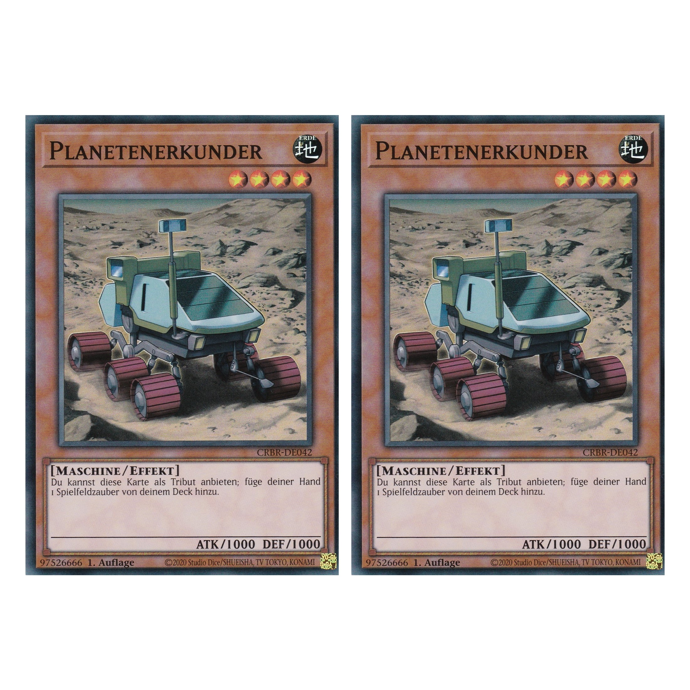 Planetenerkunder - CRBR-DE042 - Super Rare - Deutsch - 1. Auflage - Crossover Breakers - Duo Set (2 Stück) - Yu-Gi-Oh!