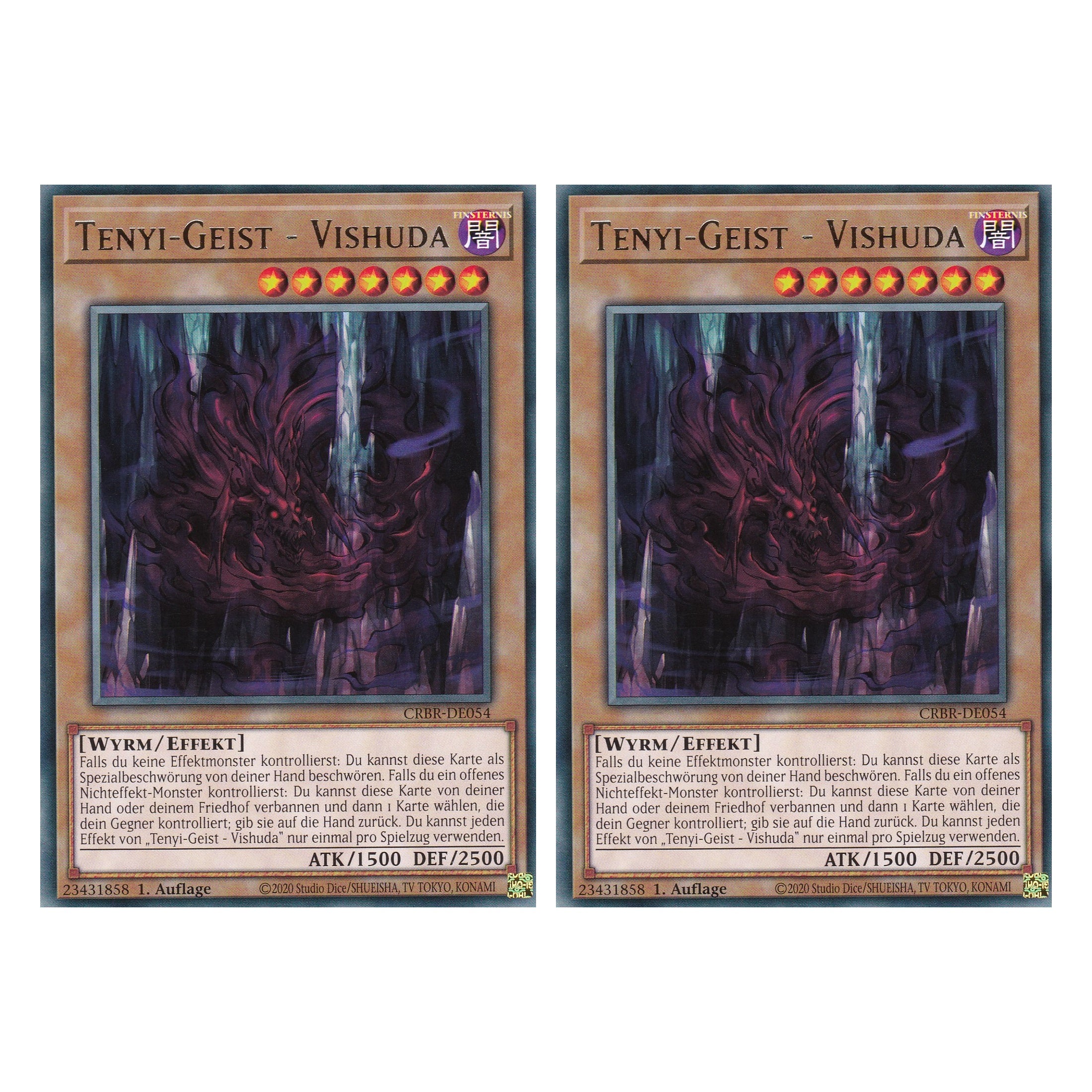 Tenyi-Geist - Vishuda - CRBR-DE054 - Rare - Deutsch - 1. Auflage - Crossover Breakers - Duo Set (2 Stück) - Yu-Gi-Oh!